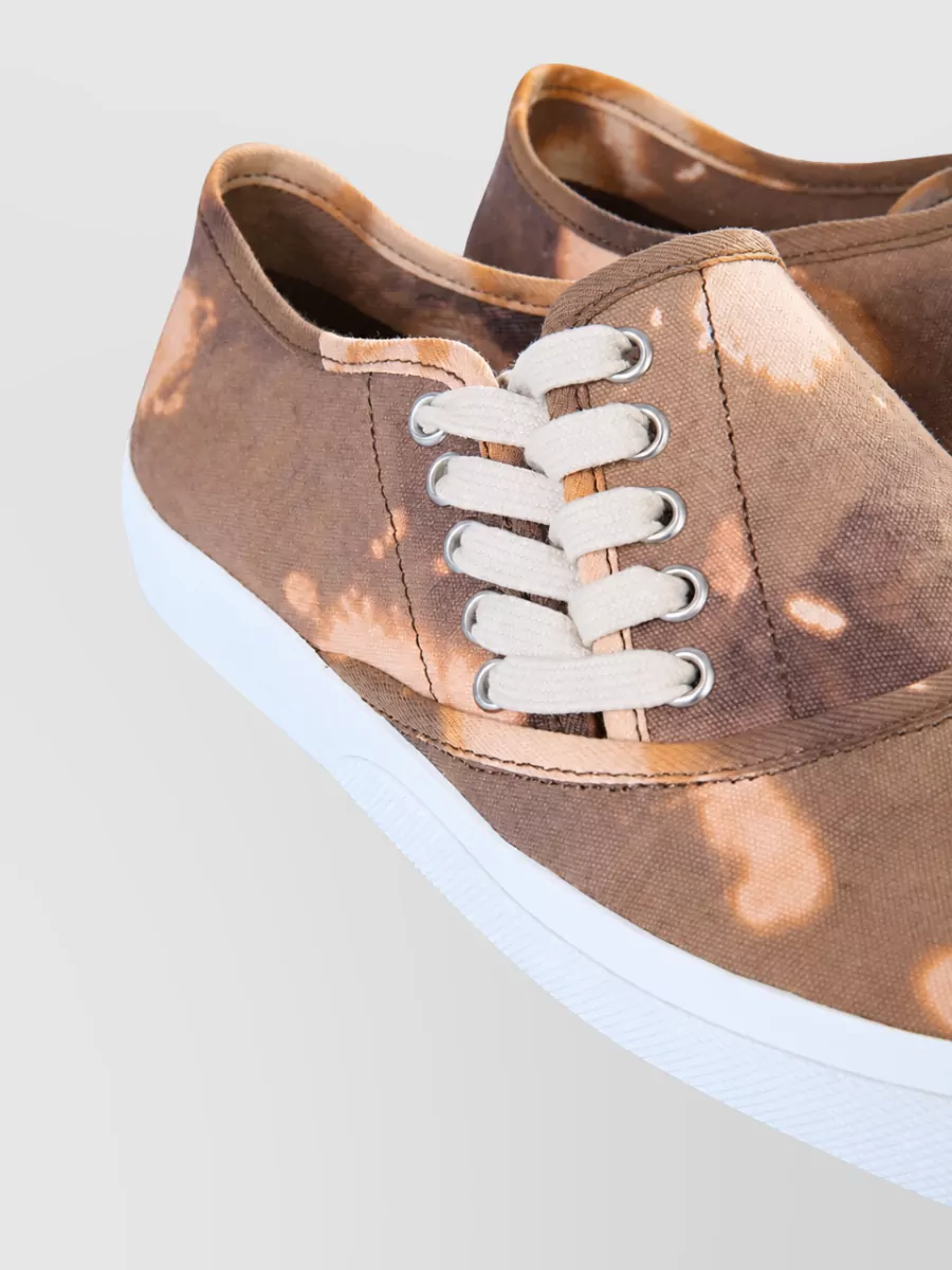 Maison Margiela Cotton Lace-Up Sneakers