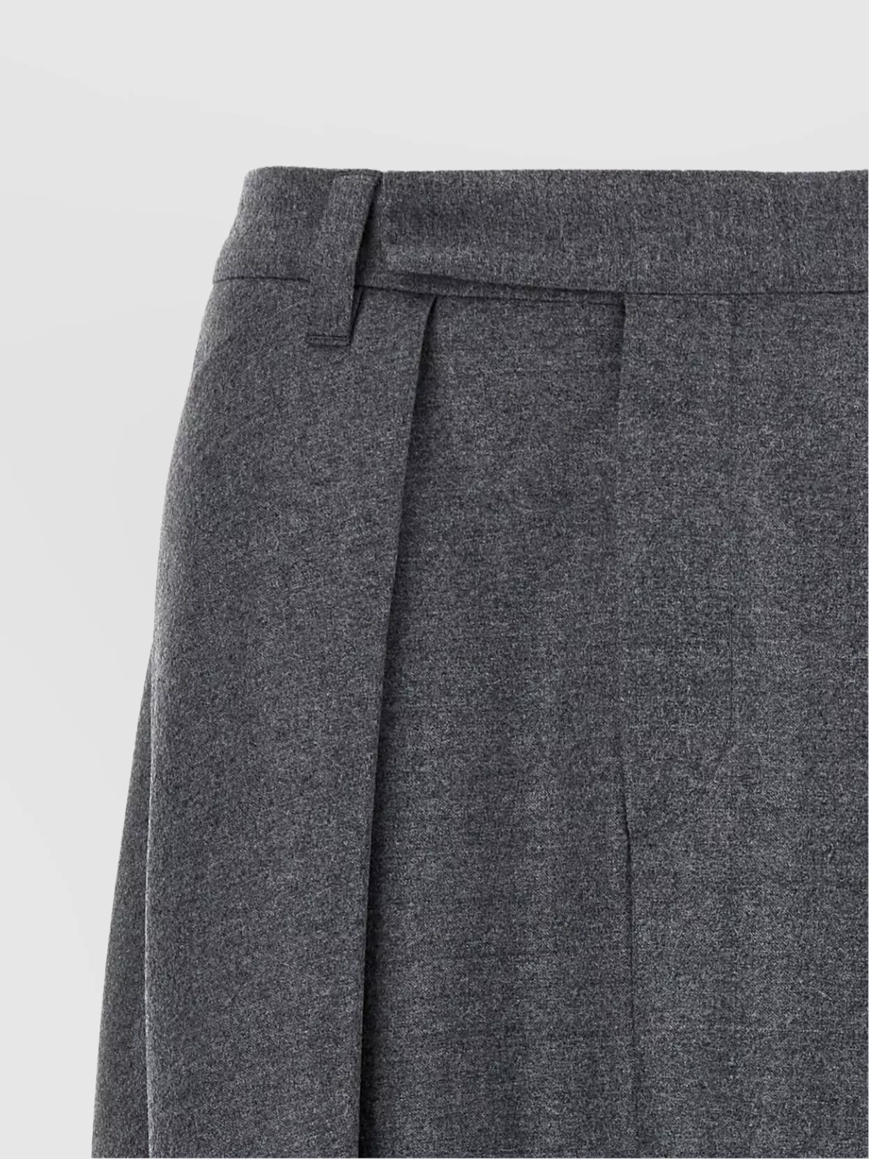 Brunello Cucinelli Wool skirt with asymmetrical hem and