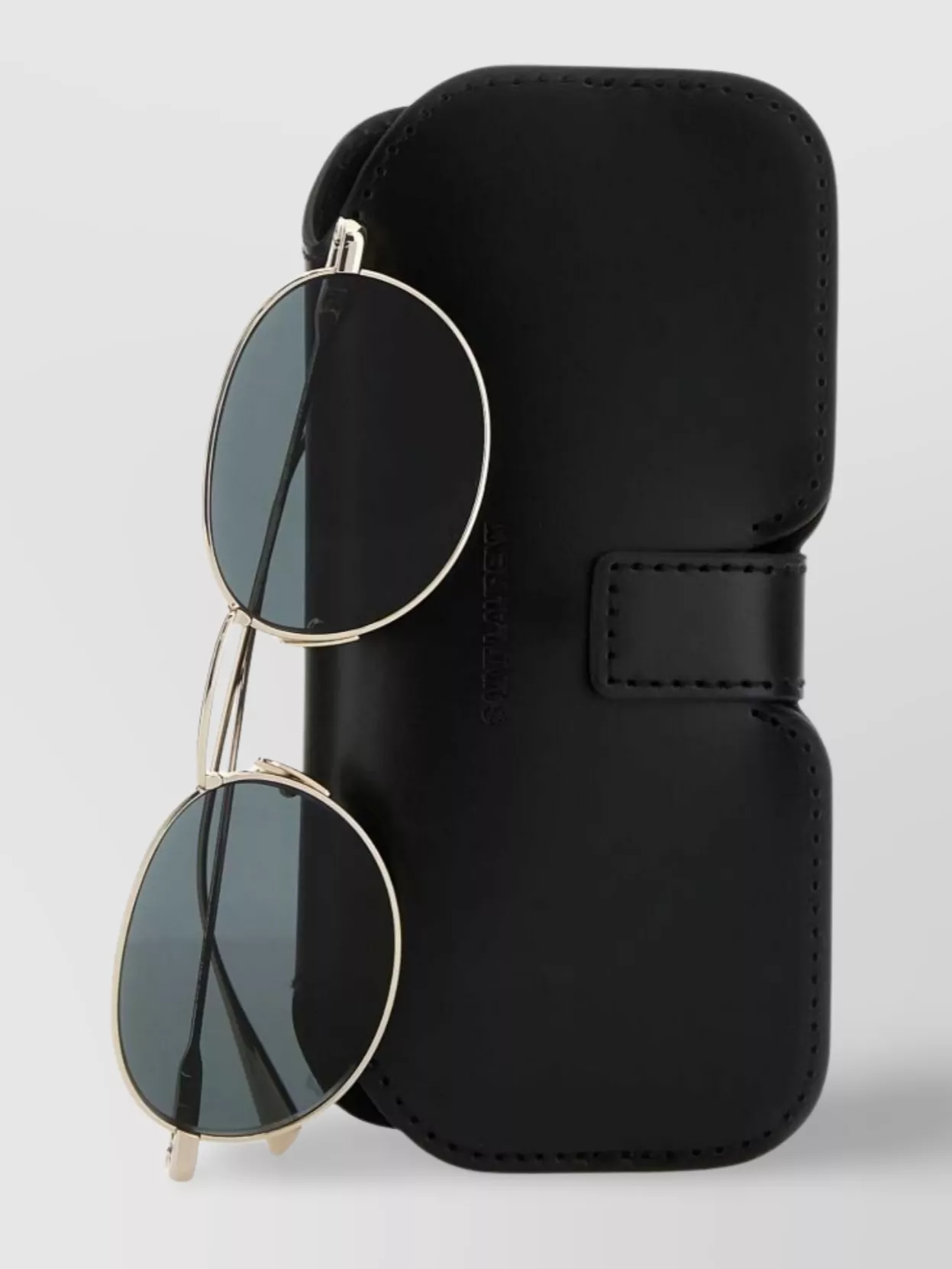 Saint Laurent Round Frame Sunglasses Slim Arms In Neutral