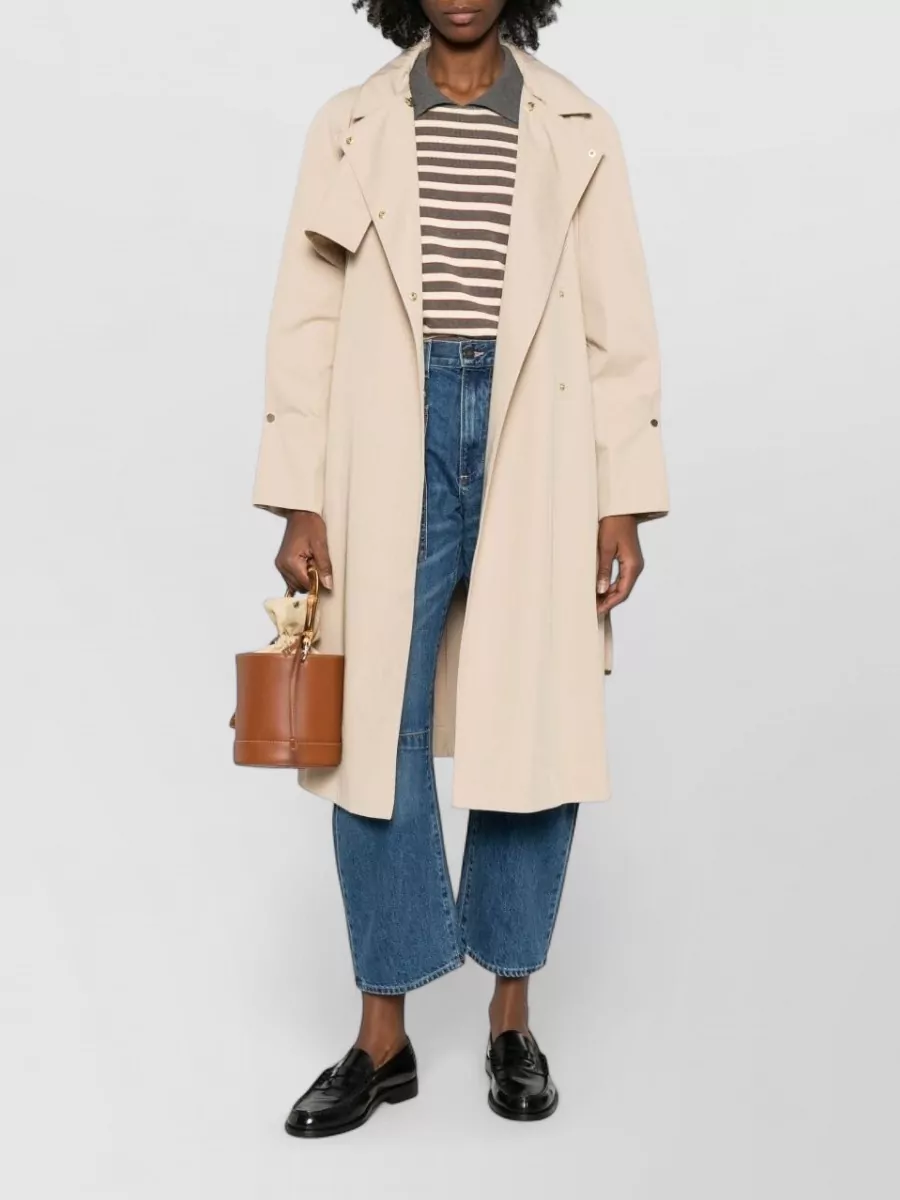Emporio Armani Single-Breasted Belted Trench Coat