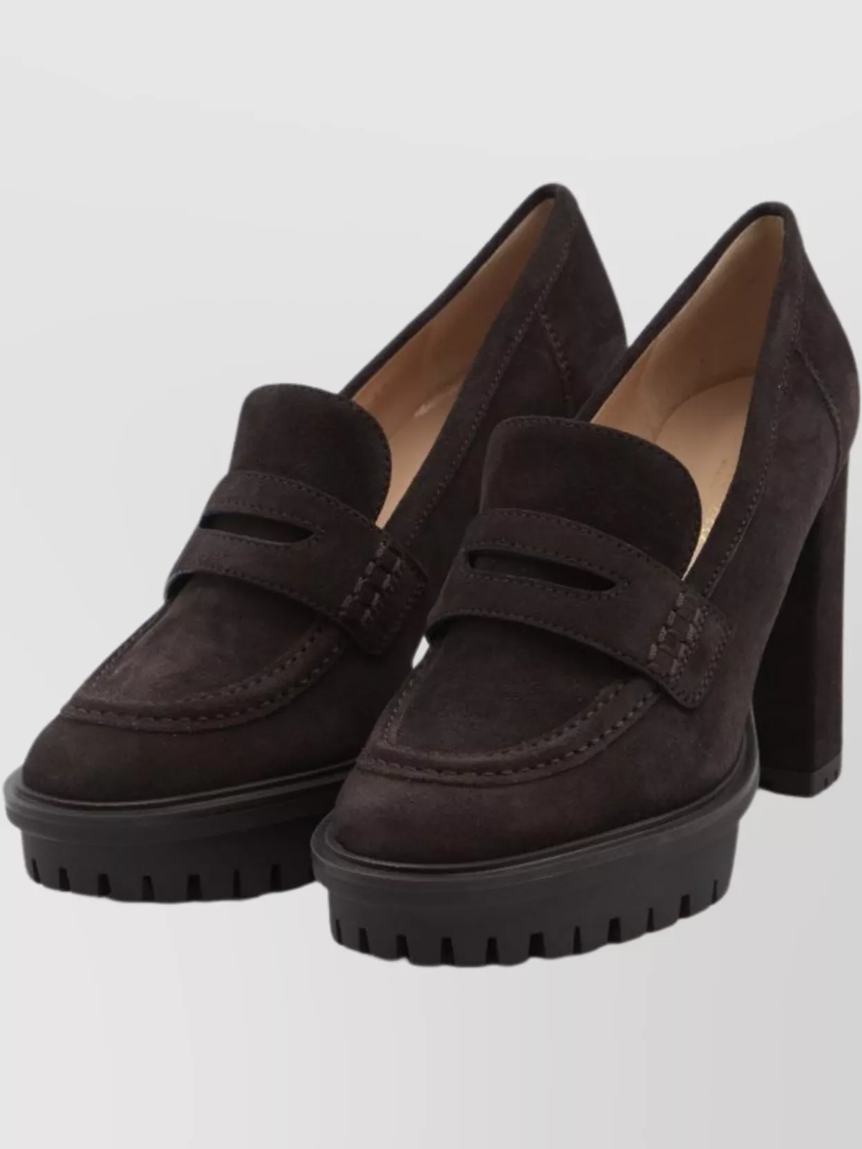 Gianvito Rossi Chunky Penny Loafer Platform Pumps