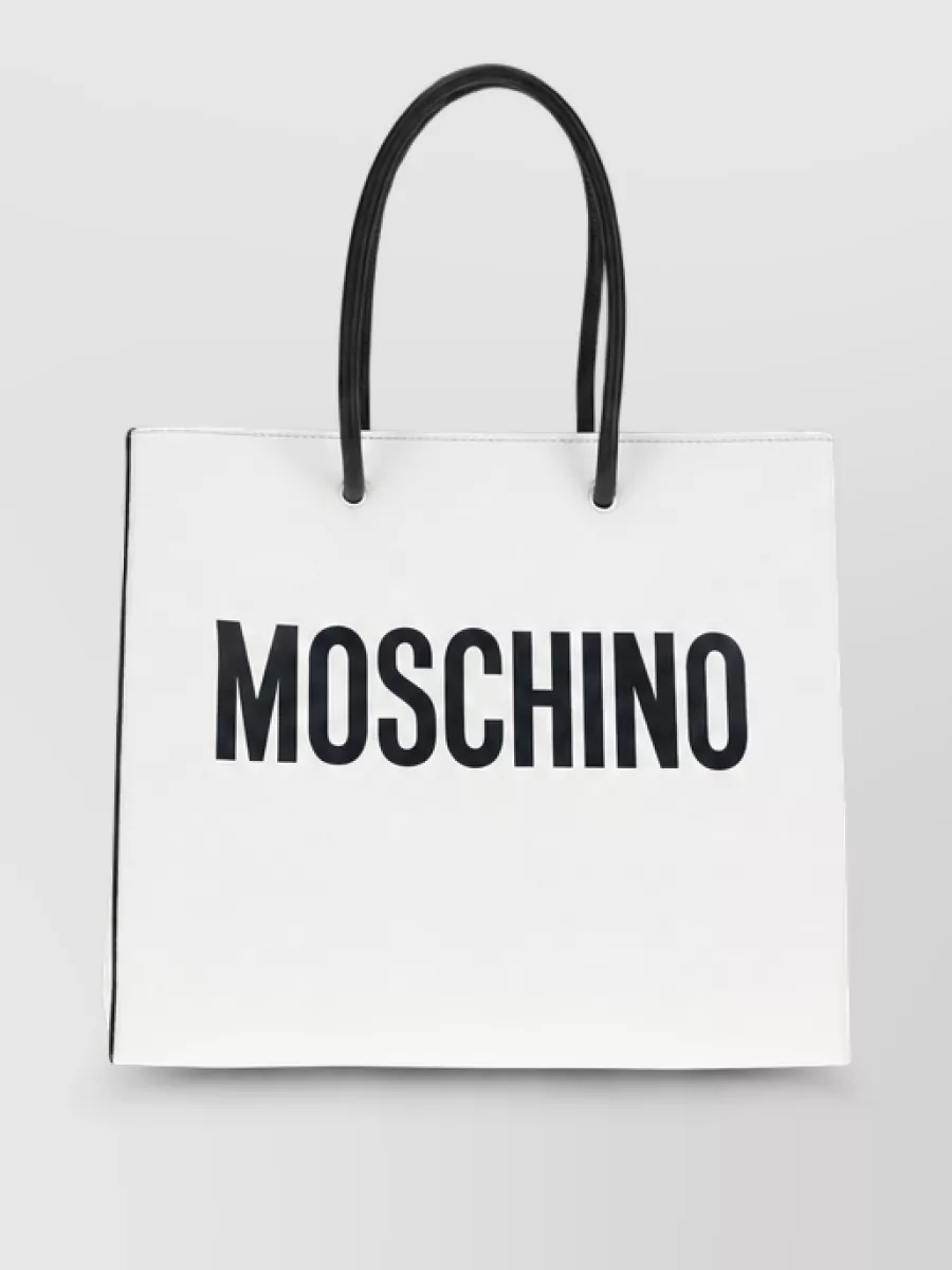 Moschino Calf Leather Tote Bag