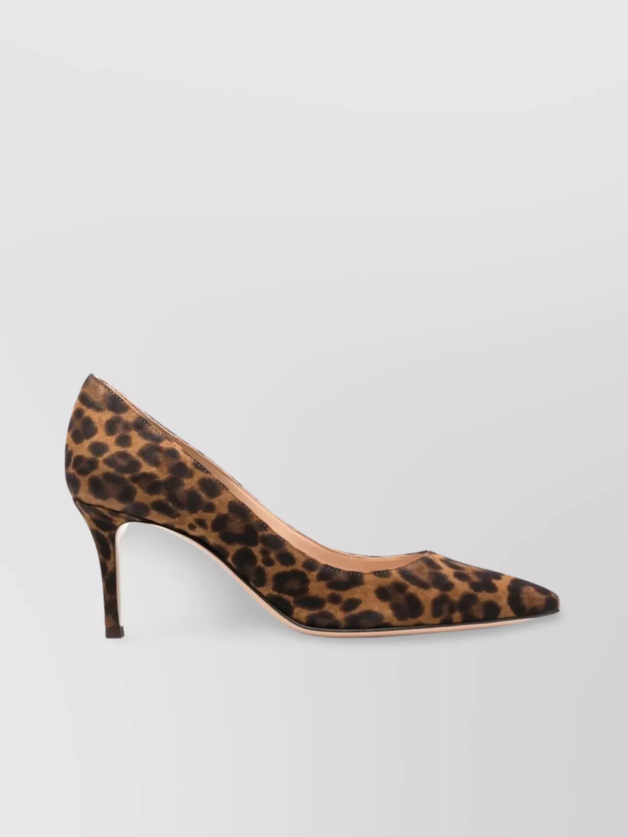 Gianvito Rossi Leopard Print Pointed Toe Stiletto Pumps