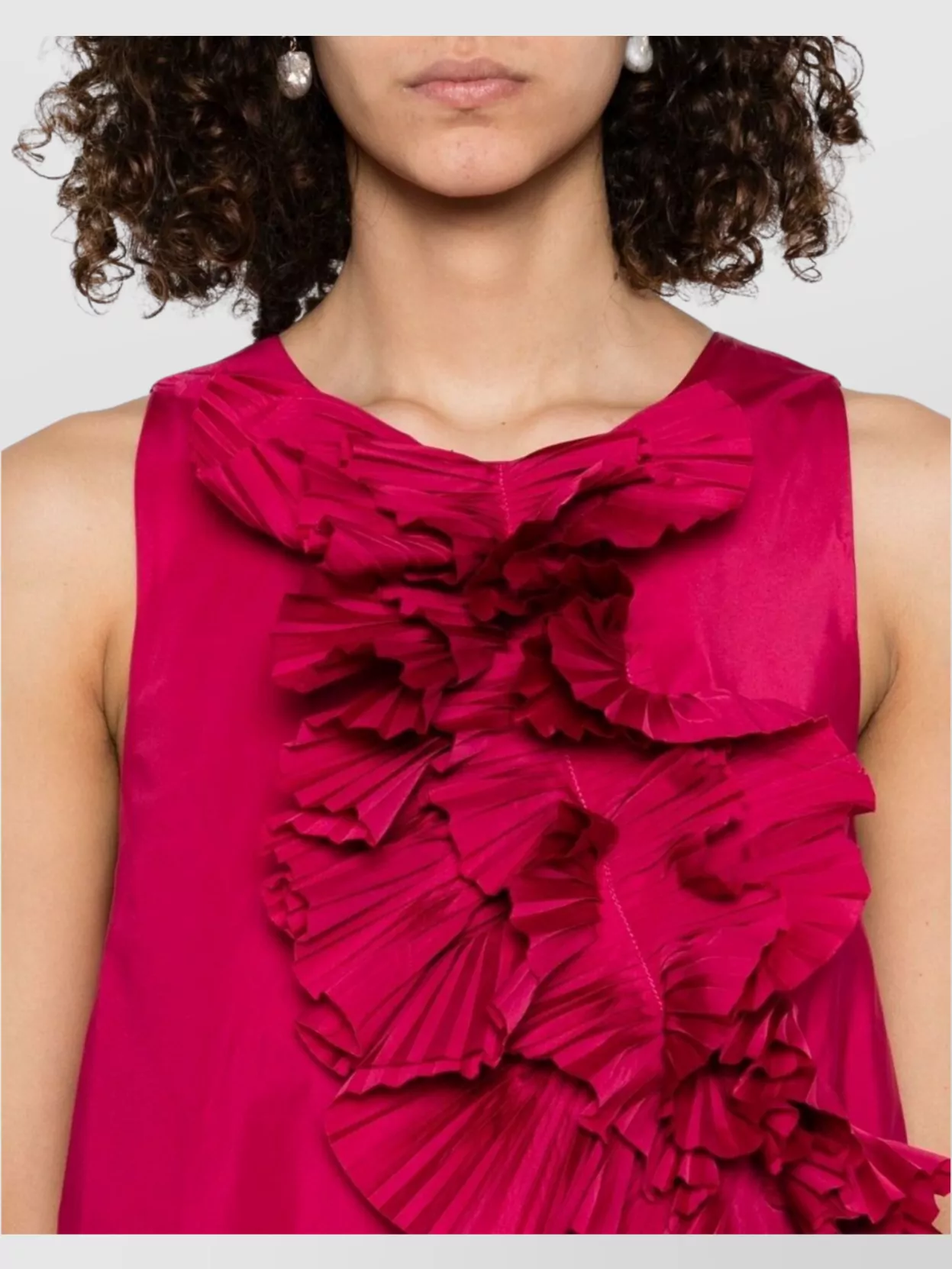 Shop P.a.r.o.s.h Crew Neck Knee Length Dress