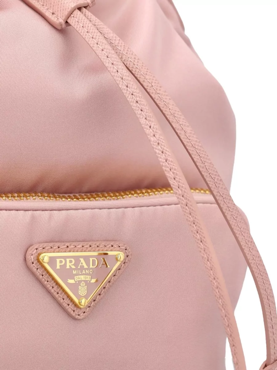 Prada Bucket Bag Adjustable Strap Front Zip Pocket