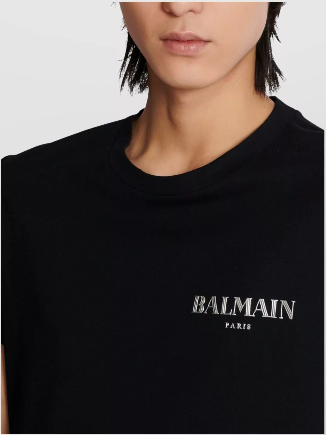 Tシャツ・カットソー Balmain Crew Neck T-Shirt With Bold Lettering And Straight Balmain oversize T-shirt | Men's Clothing | Vitkac