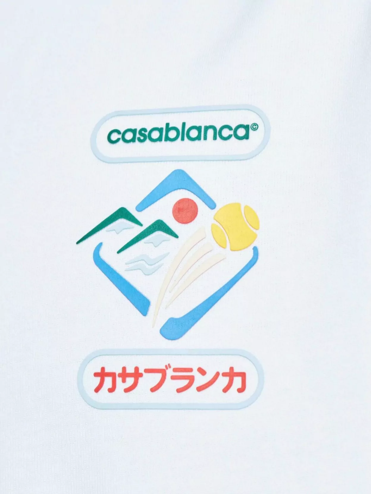 Casablanca Montaigne Sportif Crewneck Graphic Print T-Shirt