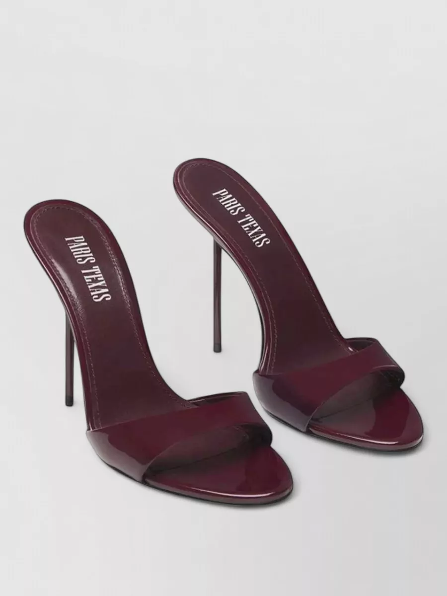 Paris Texas patent leather mules