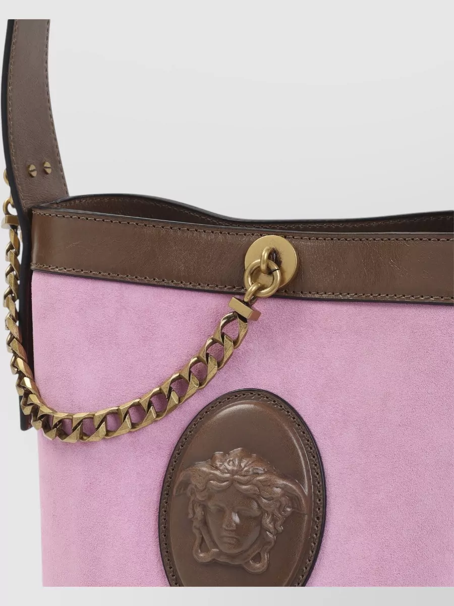 Versace Mini Calf Leather Bucket Bag