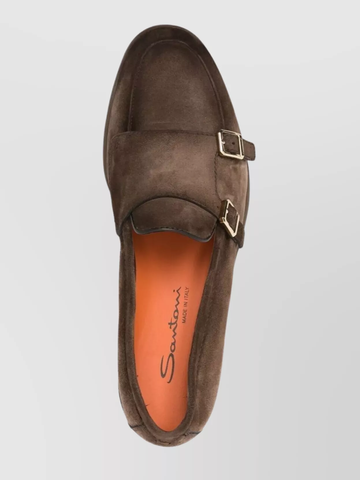 Santoni Malibu Suede Round Toe Loafer