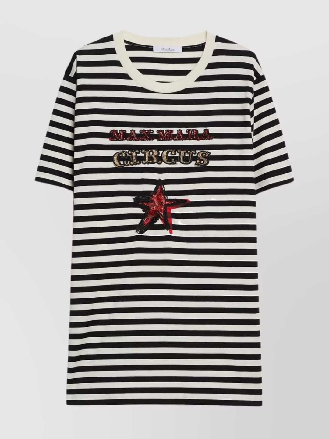 Max Mara - oversized striped cotton t-shirt