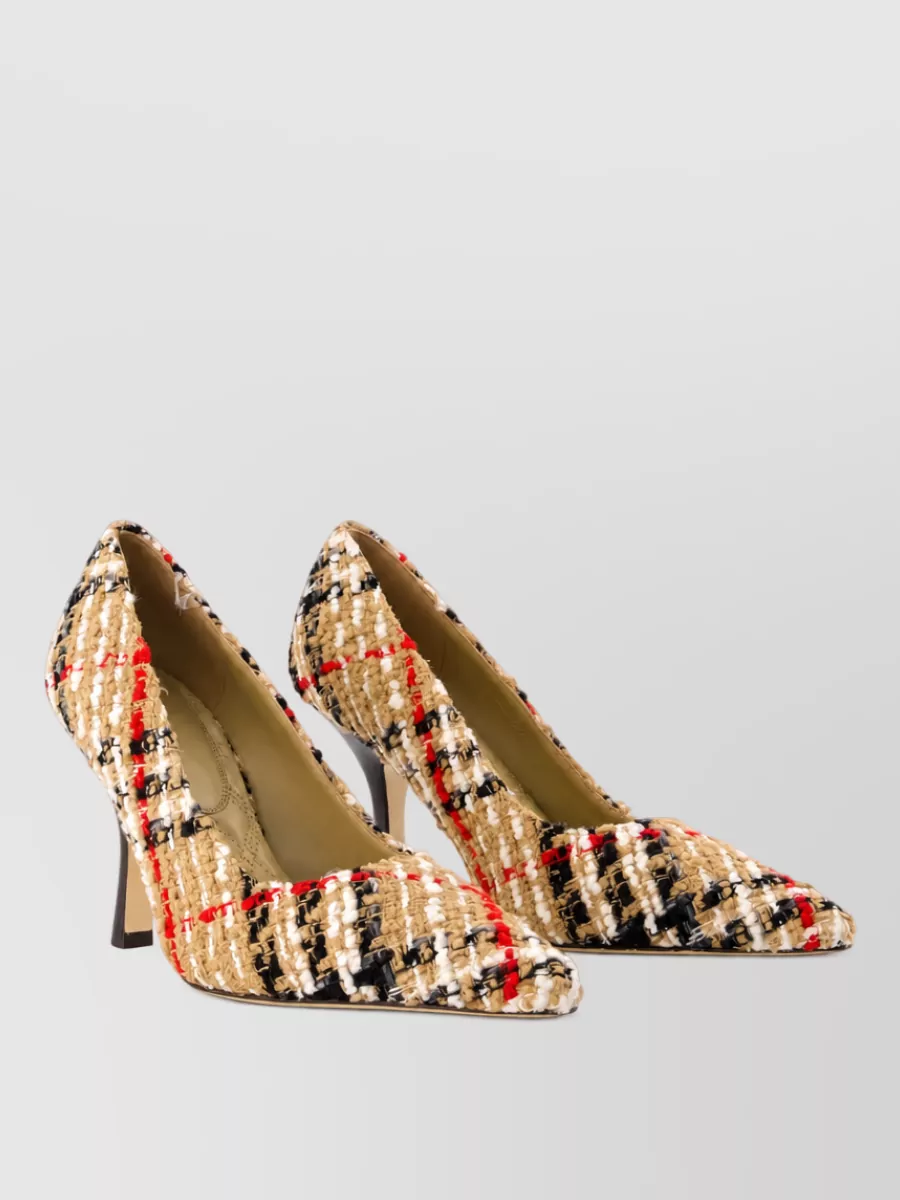 Burberry check pumps