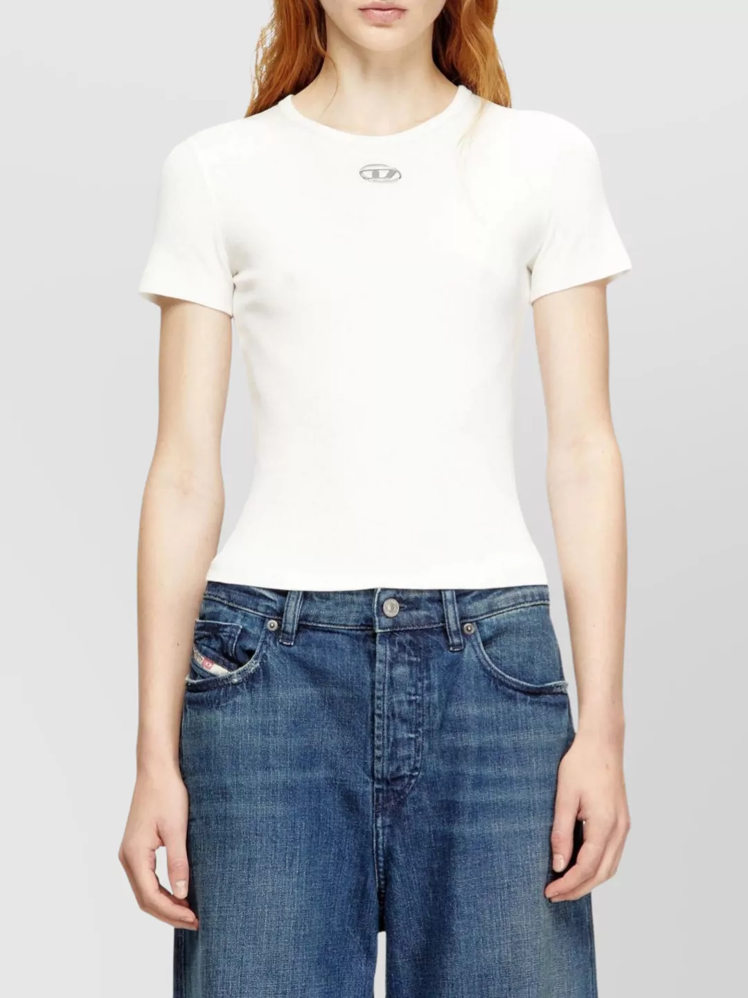 Diesel Ribbed Slim-Fit Short-Sleeve T-Shirt