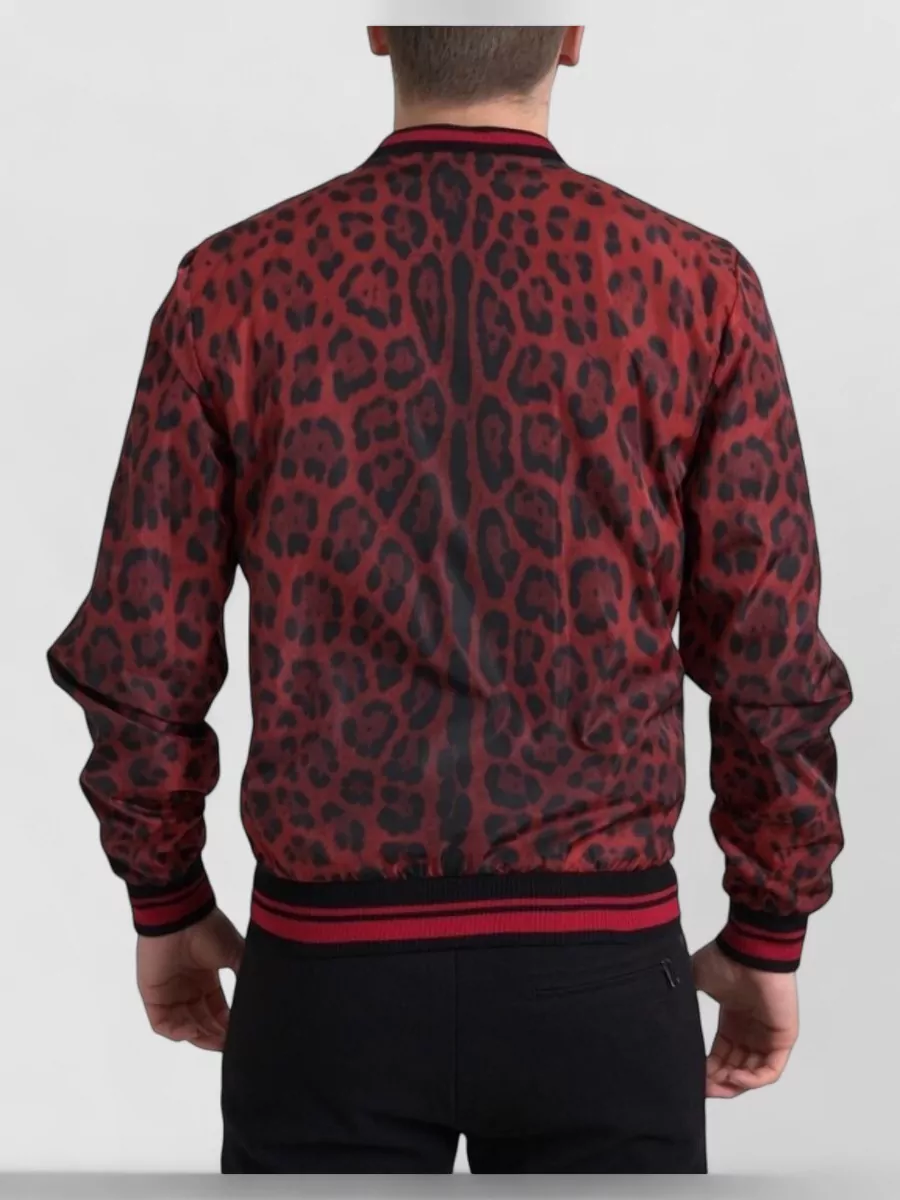 Dolce&Gabbana Leopard Print Bomber Jacket