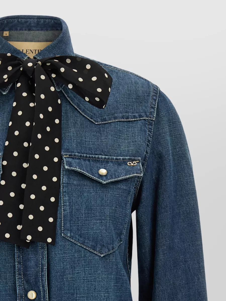 Valentino Garavani denim long-sleeve shirt