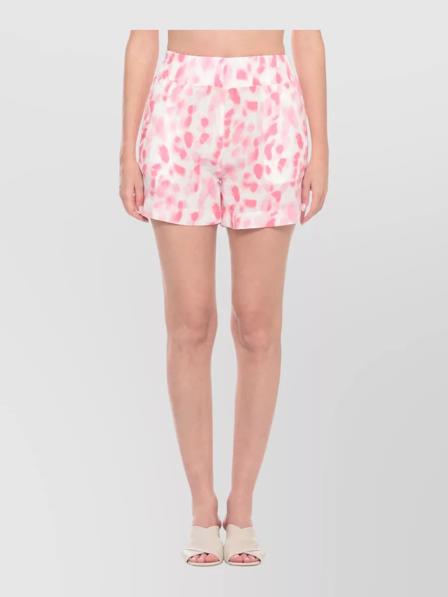 120% Lino Printed Linen Shorts