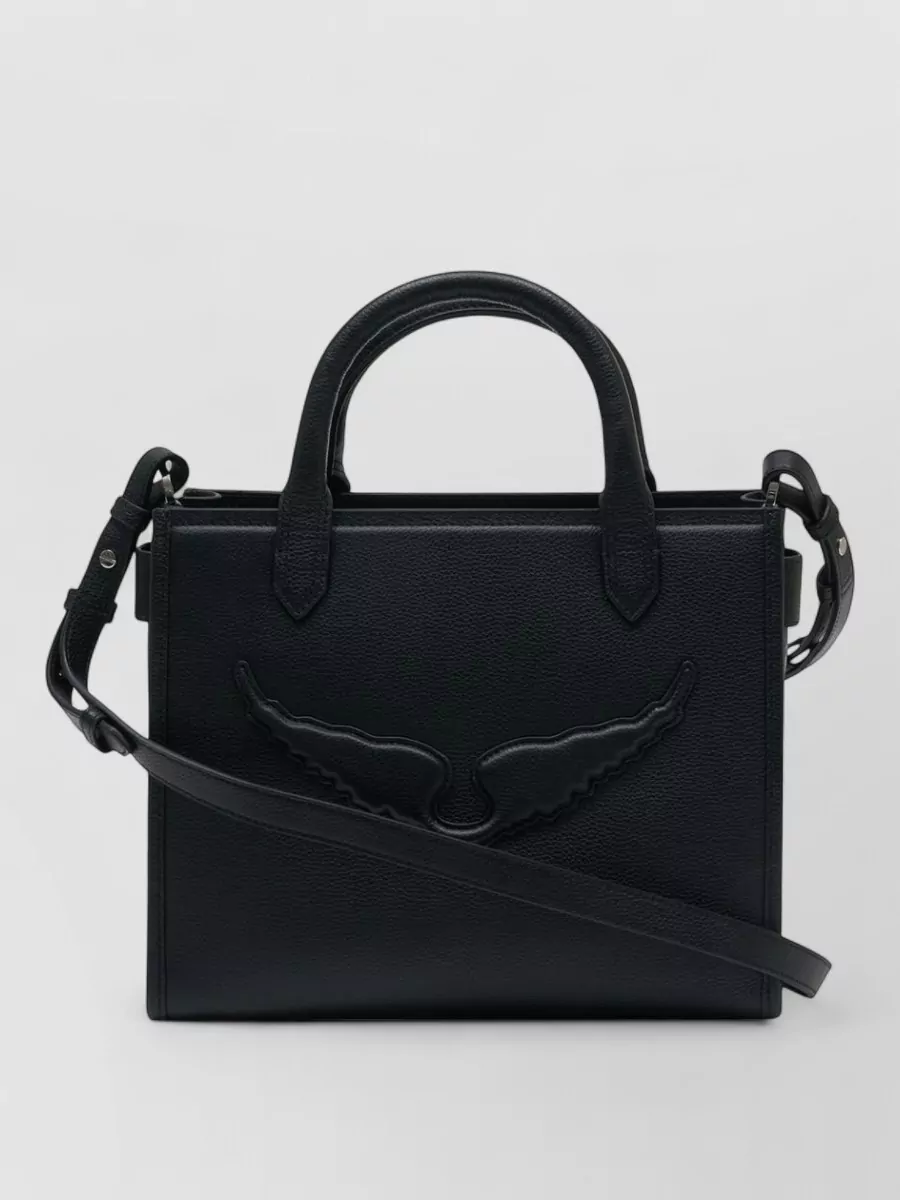 Zadig & Voltaire angel xs leather cross-body bag