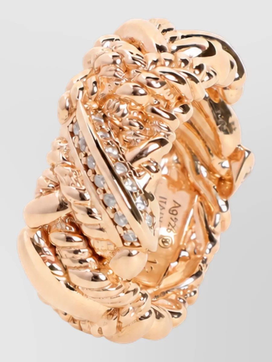 Bottega Veneta crystal-embellished ring