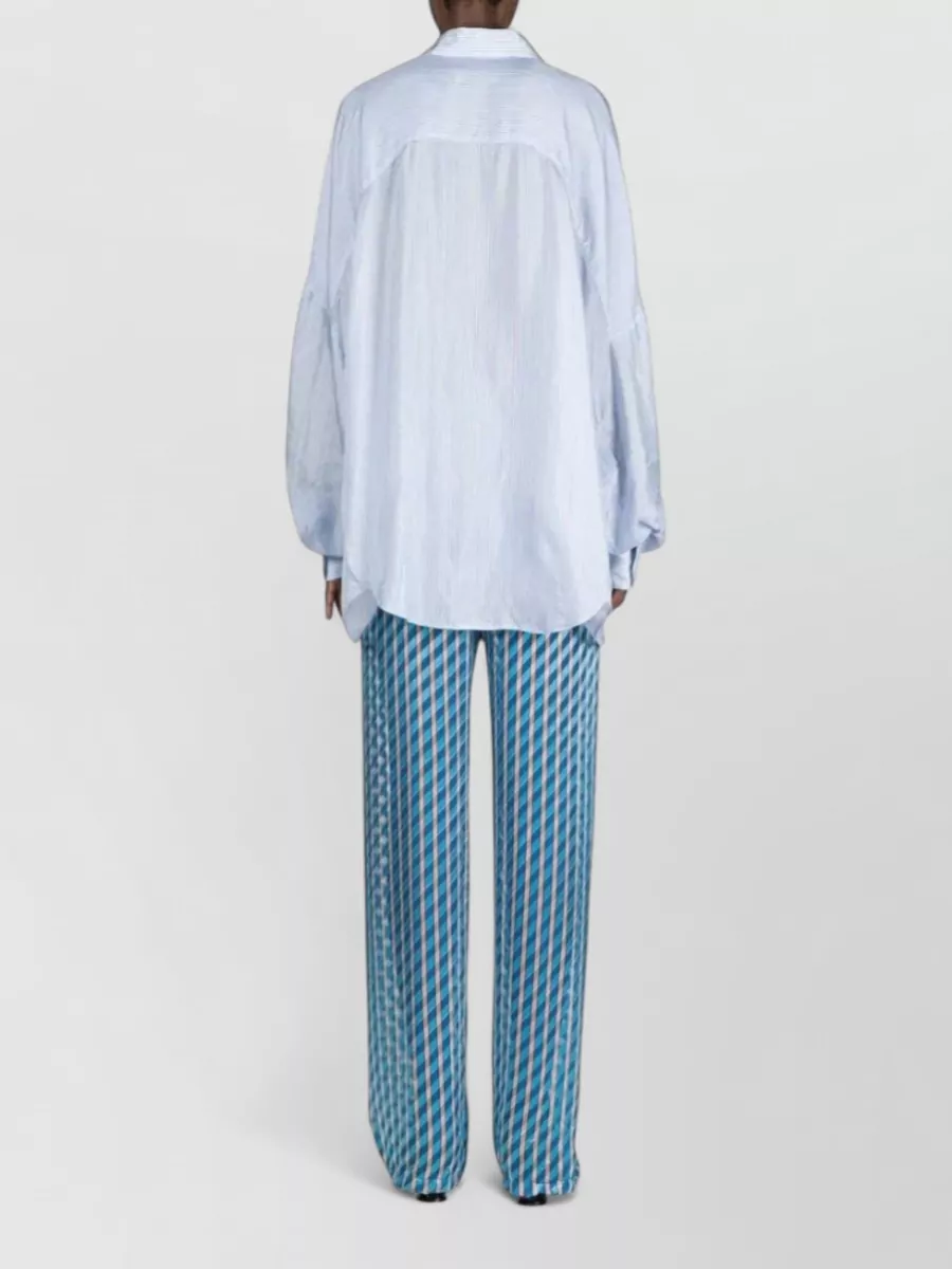 Dries Van Noten Striped Long-Sleeve Shirt
