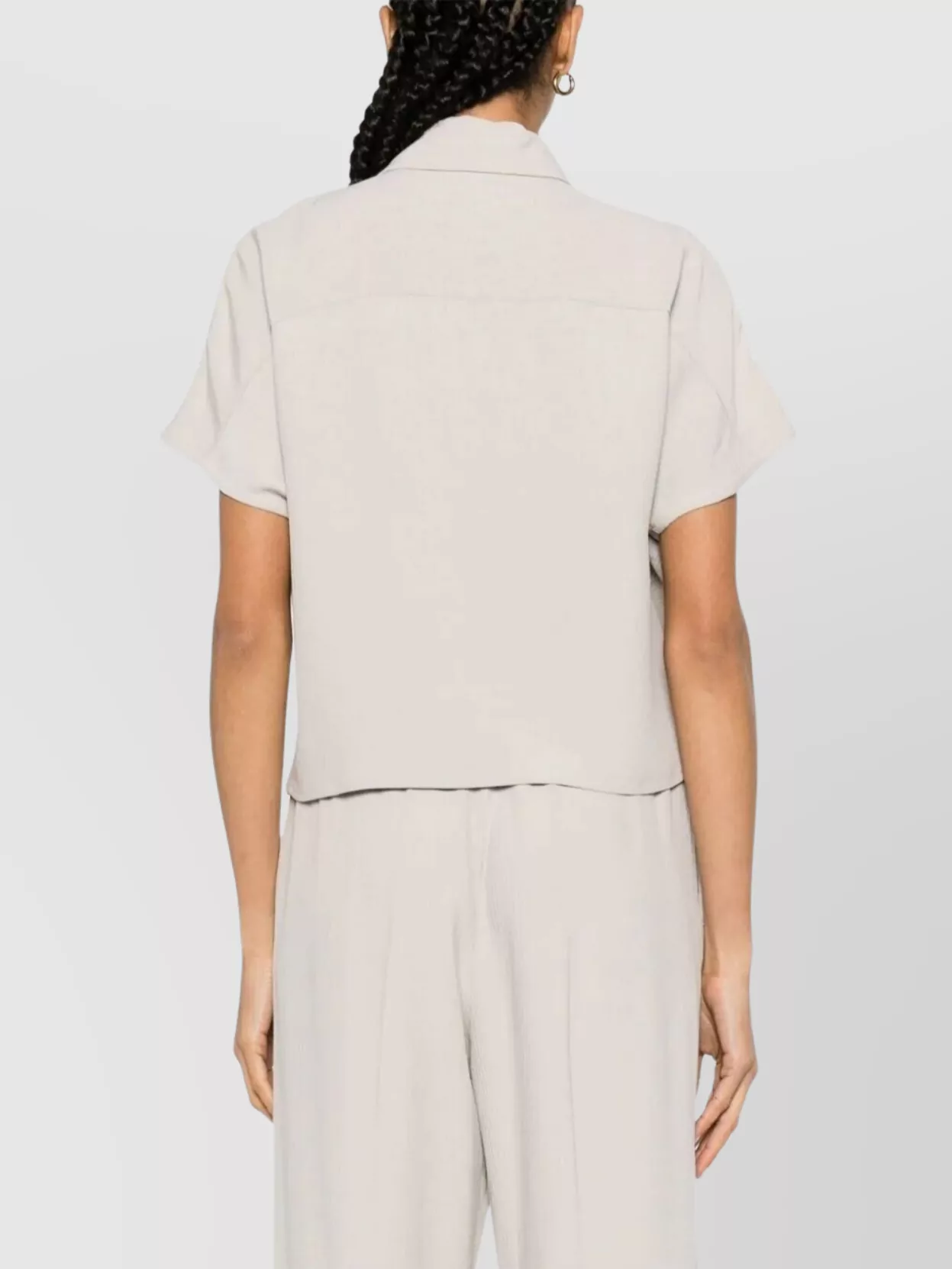 A.p.c. Zip Detail Collared Neck Short Sleeve