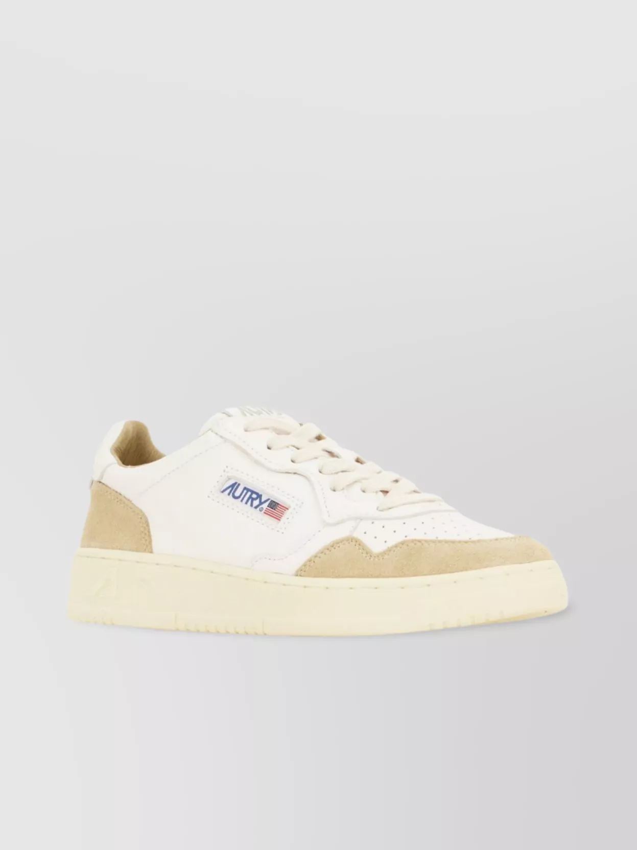 Autry Low-Top Rubber Sole Sneakers With Suede Accents
