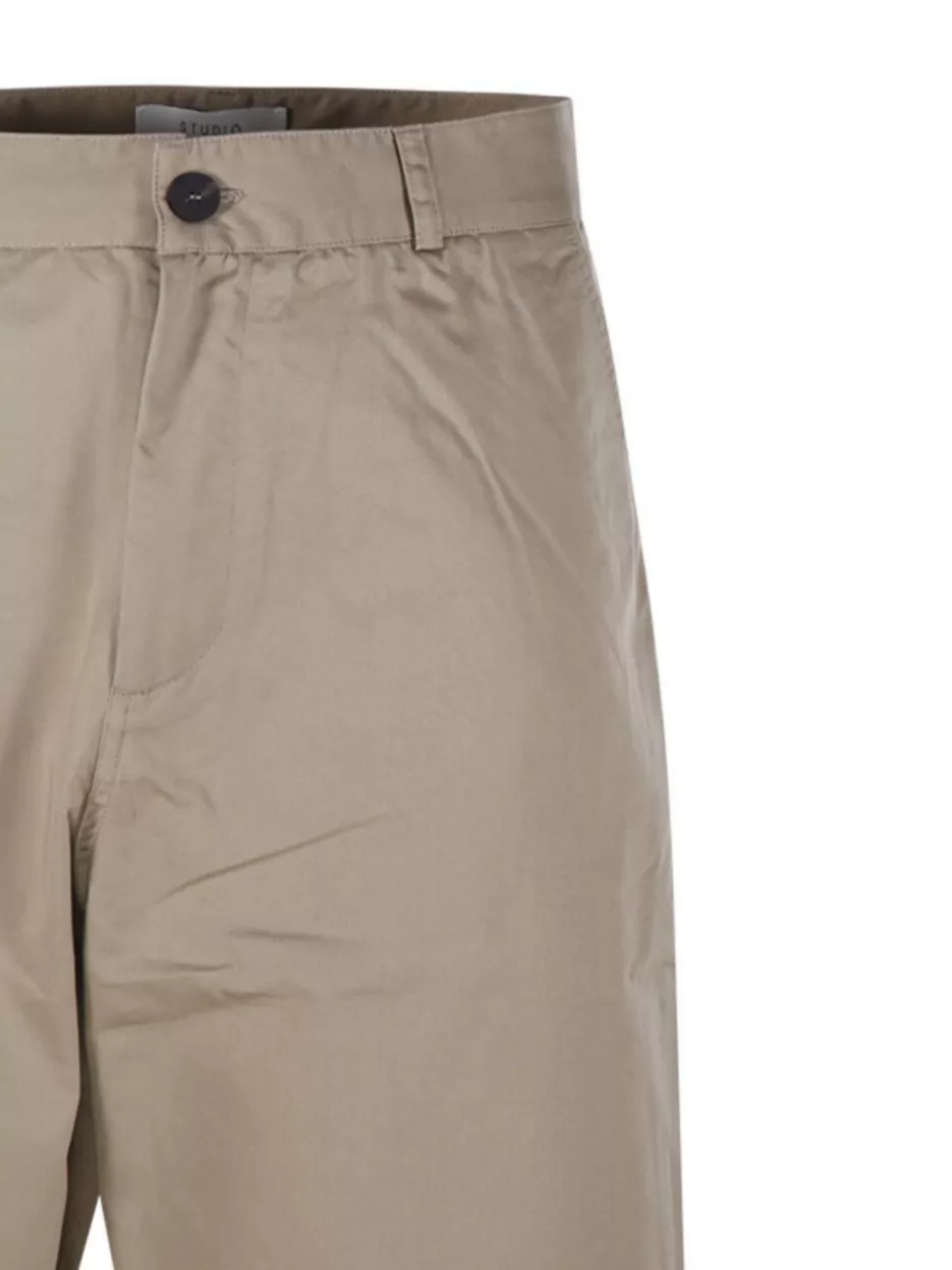 Studio Nicholson Relaxed-fit Chino Pants With Buttoned Pockets