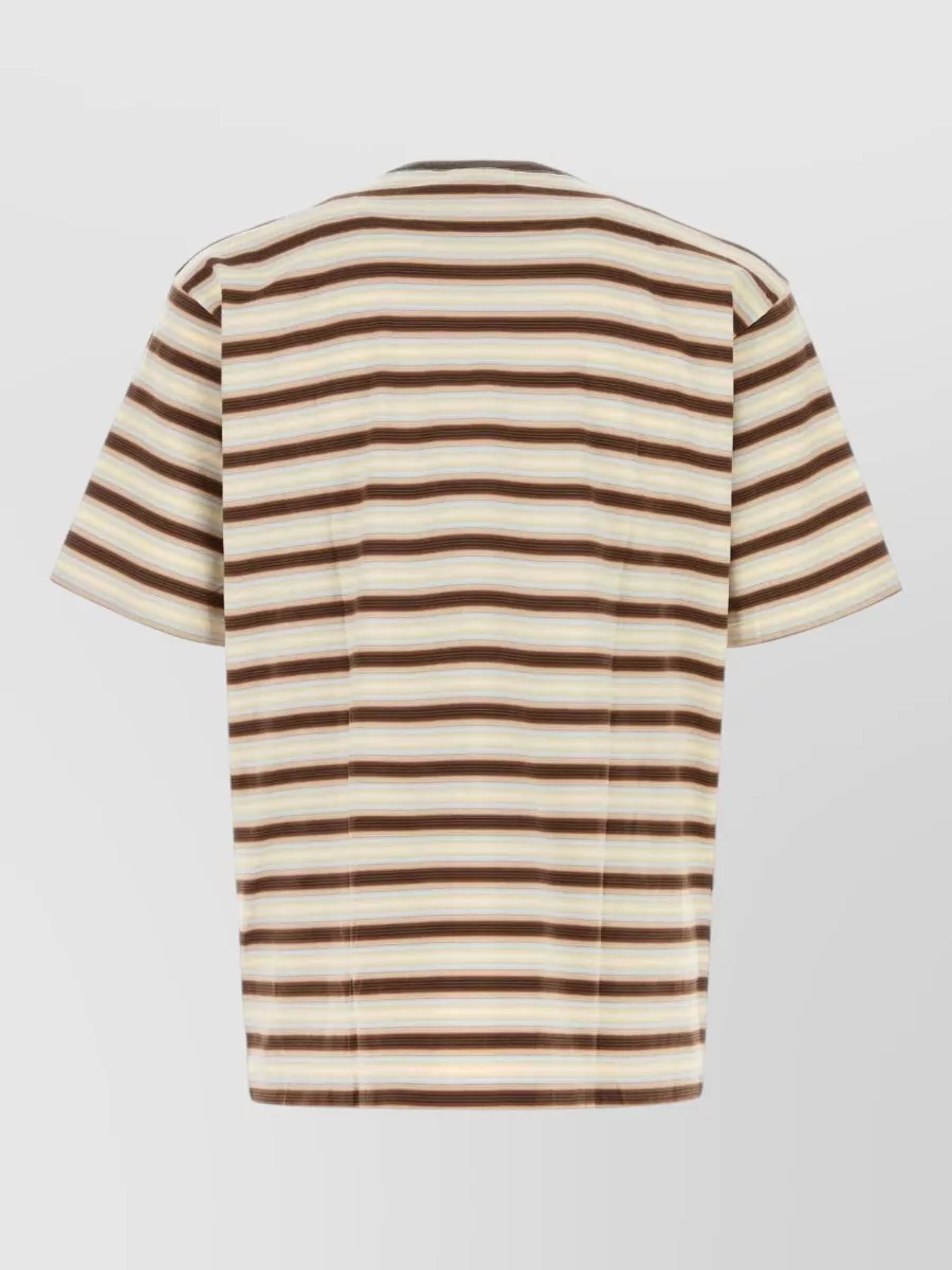 Auralee Embroidered Cotton T-Shirt