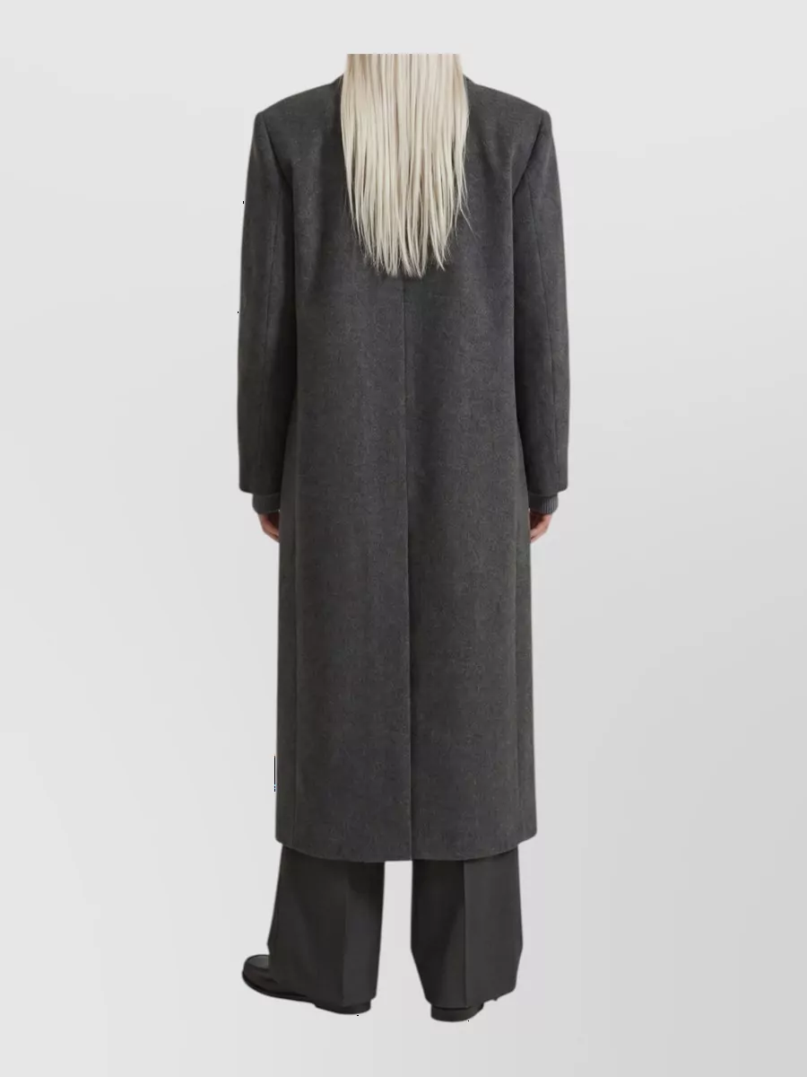 The Frankie Shop Wool Oversized Double-Breasted Coat