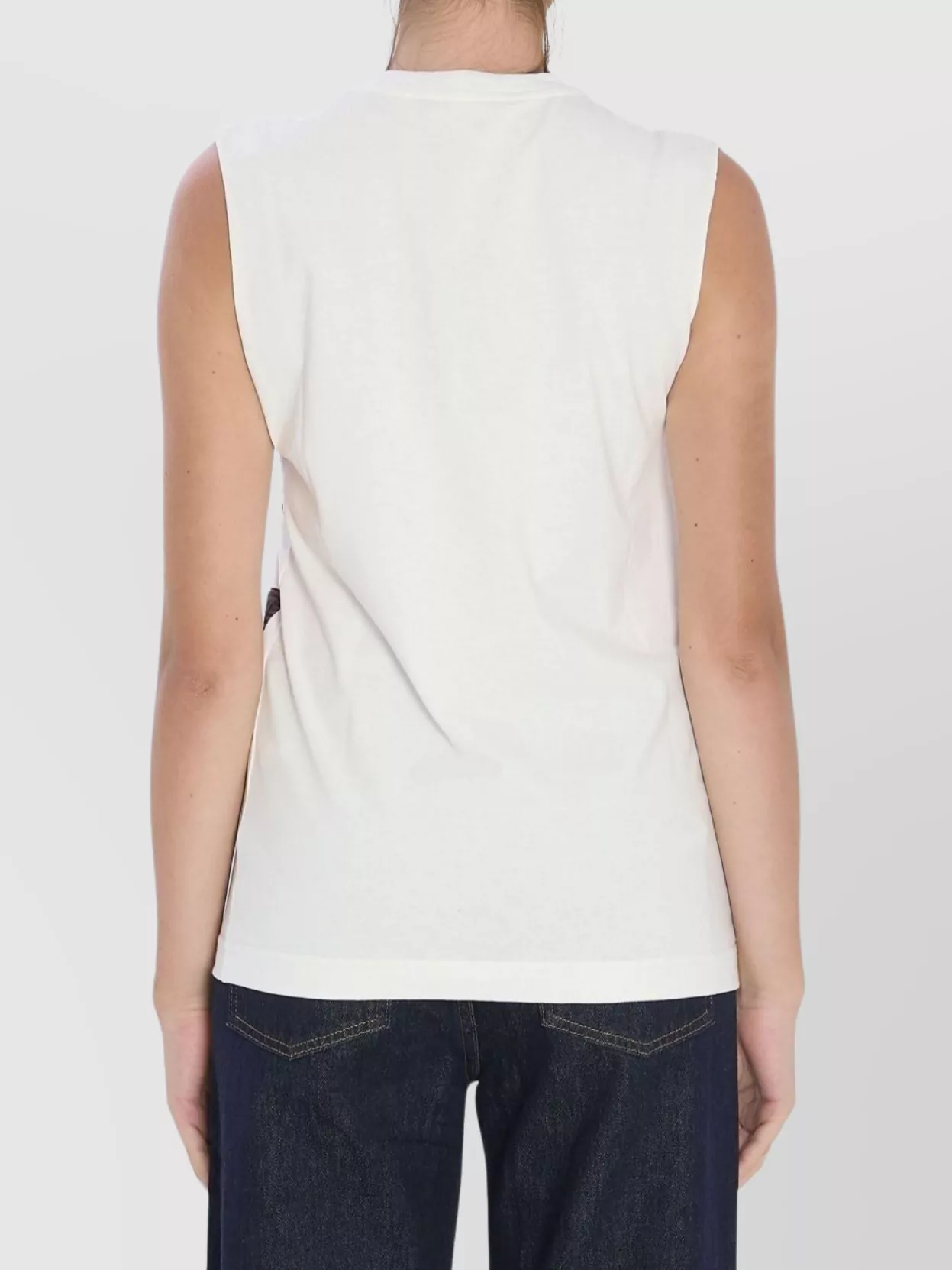 Dolce&Gabbana Printed Cotton Sleeveless Top
