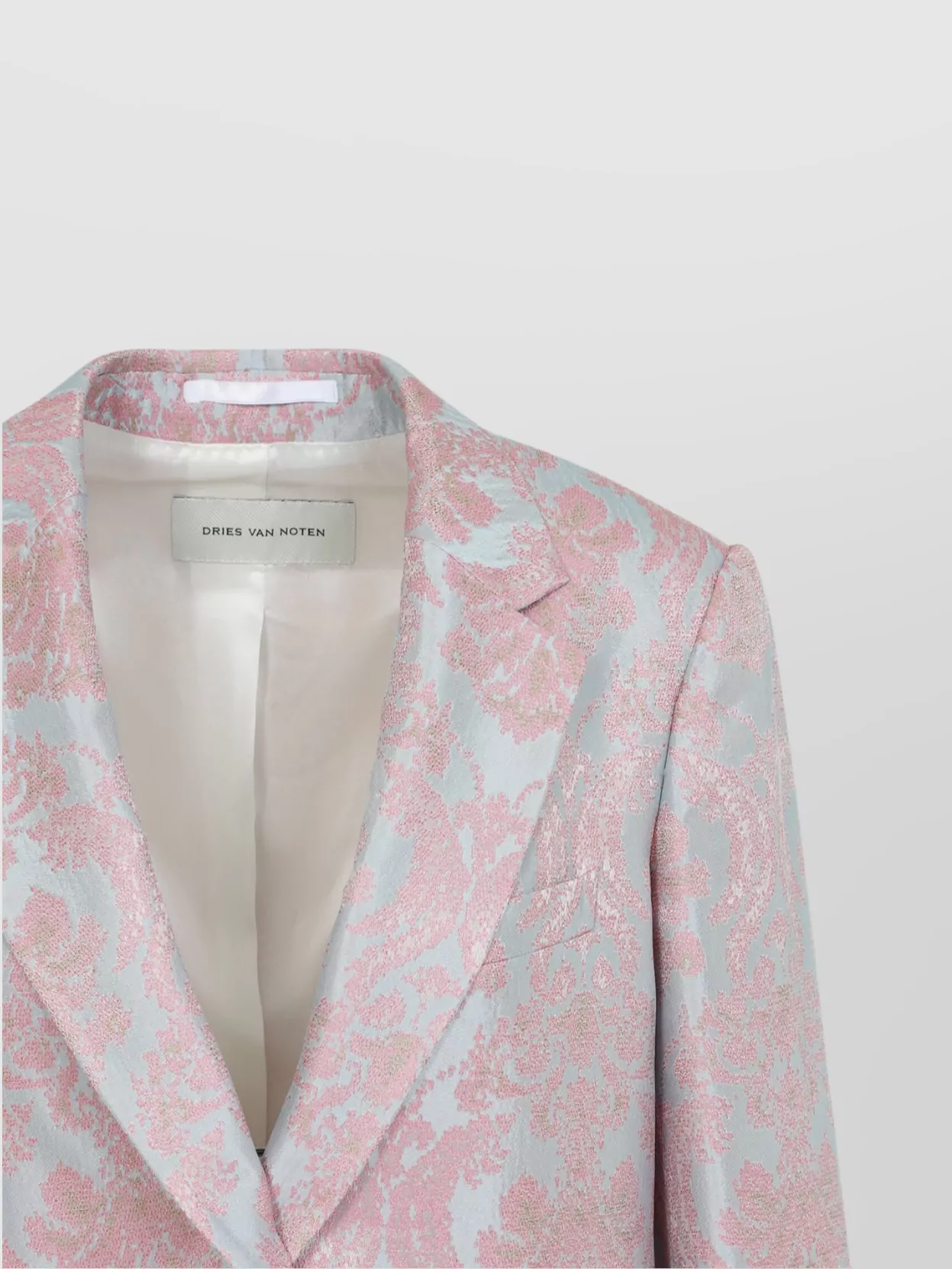 Dries Van Noten Tailored Blazer With Damask Pattern