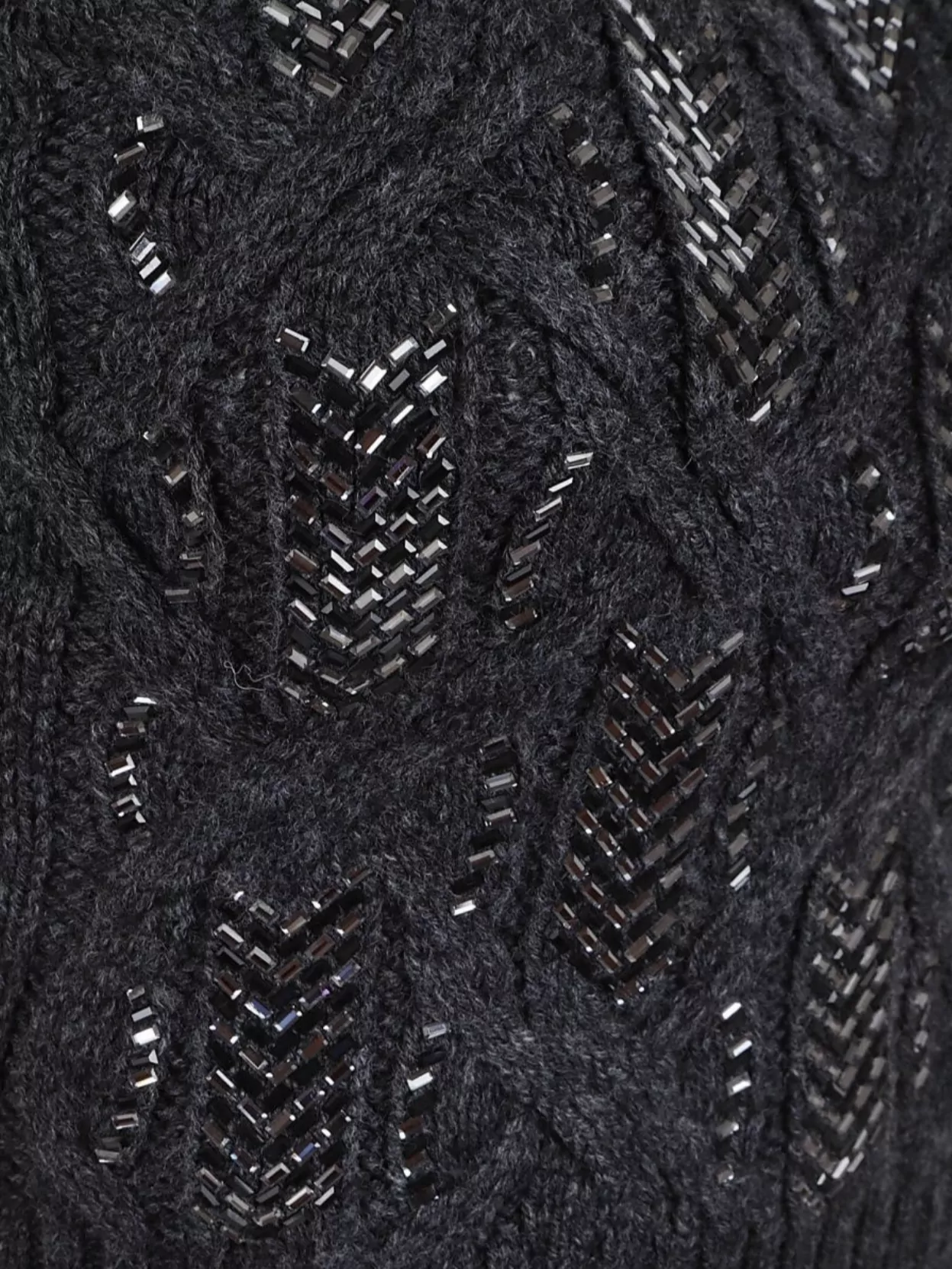 Ermanno Scervino Cable Knit High Neck Sleeveless Top