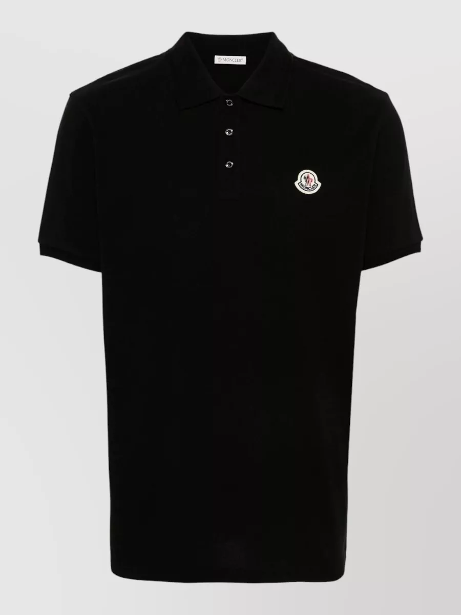 Moncler cotton piqué slim-fit polo shirt
