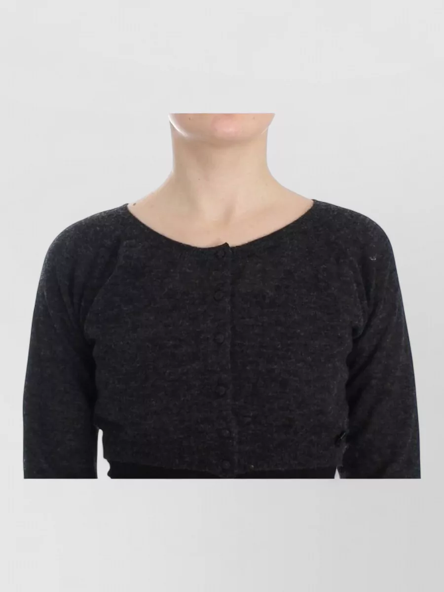 Ermanno Scervino Wool Knit Cropped Cardigan