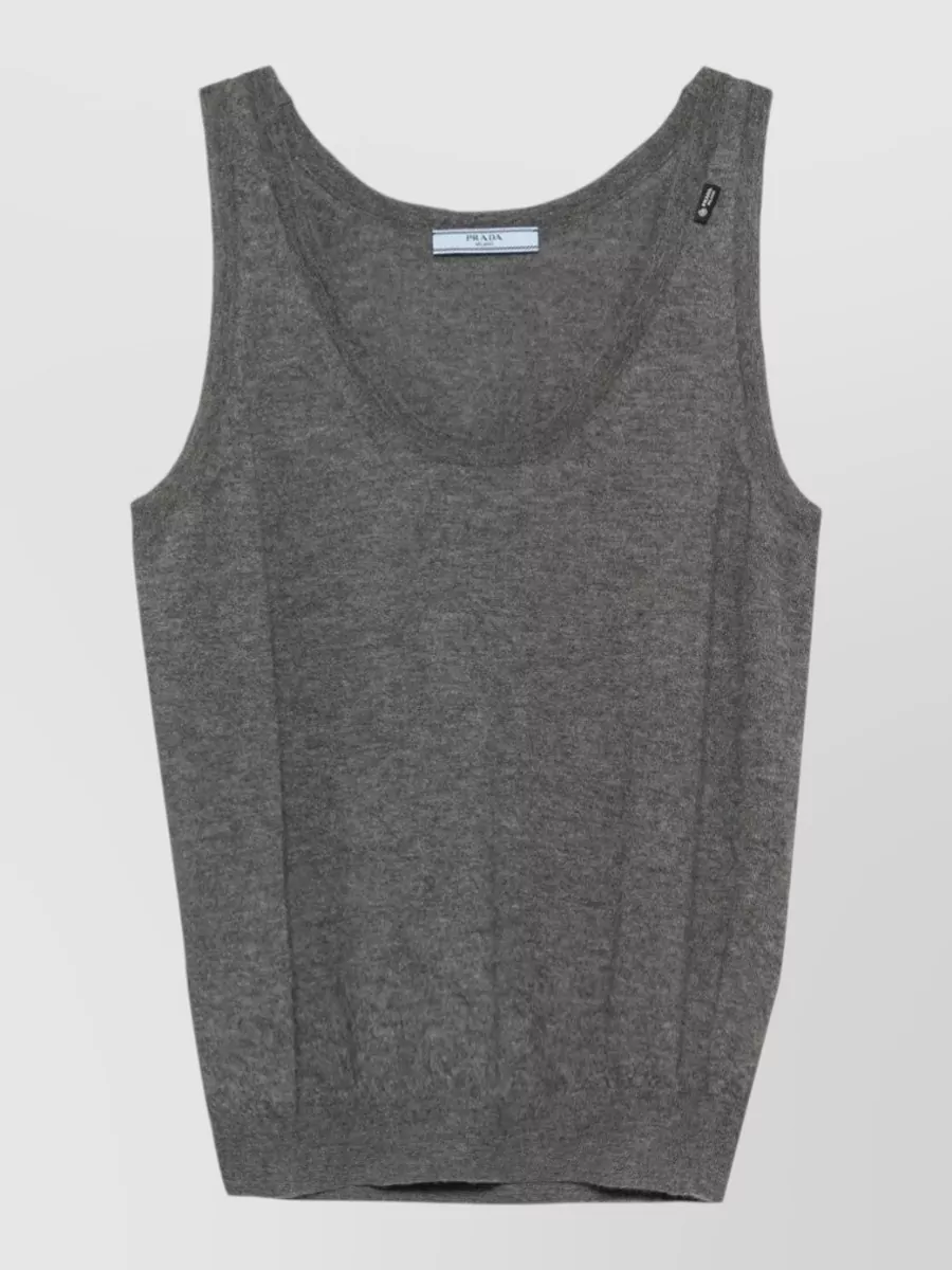 Prada Cashmere sleeveless knitted top
