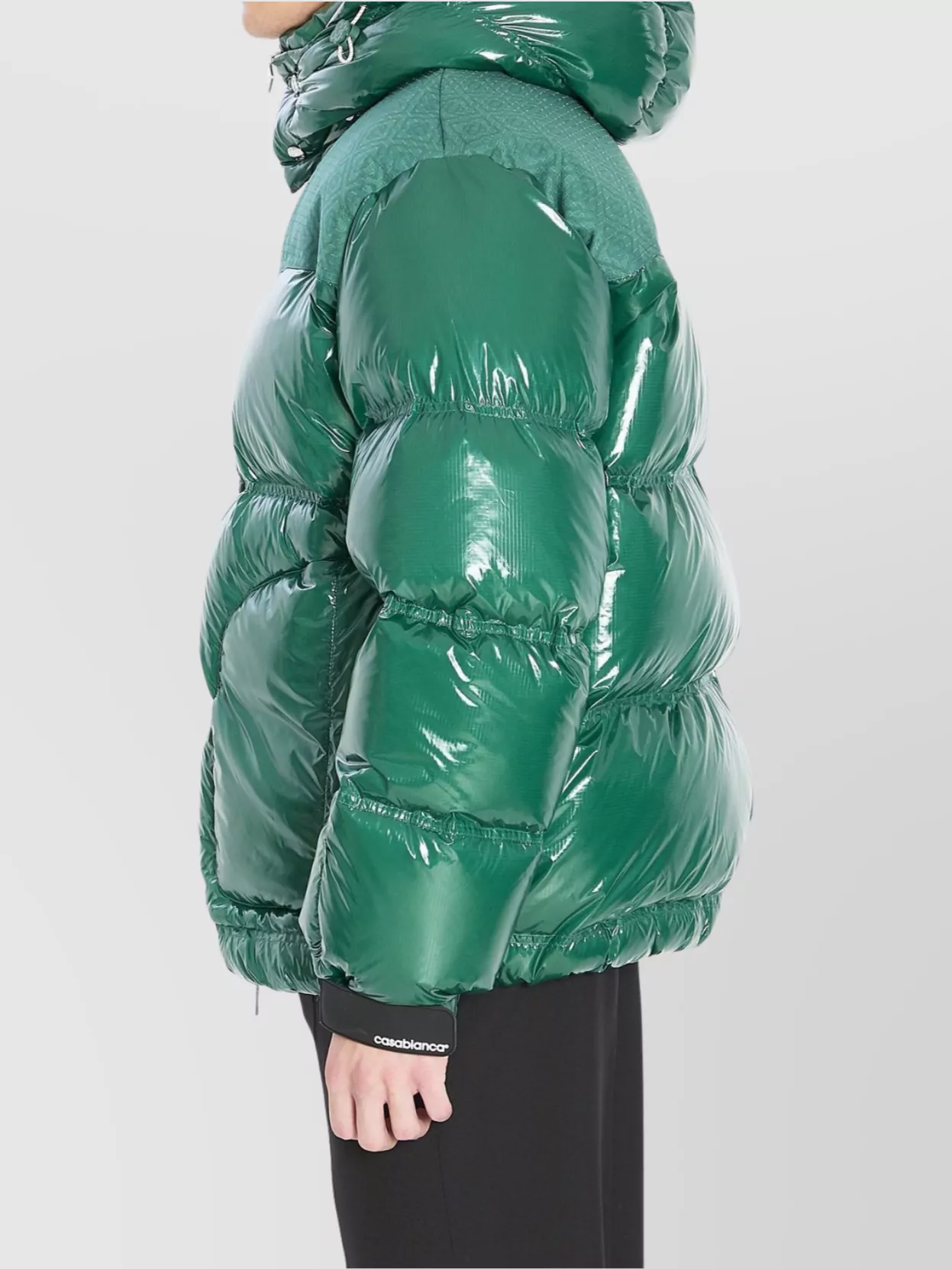 Casablanca Quilted Nylon Puffer Jacket Hood