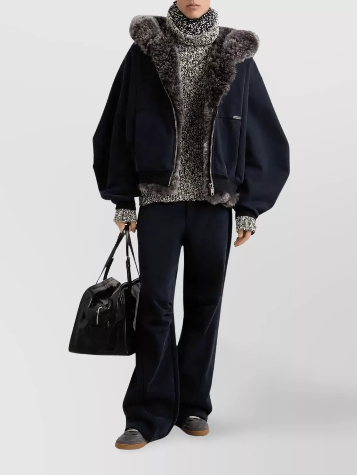 Dolce & Gabbana Elasticated-waistband Panelled Track Pants In Black