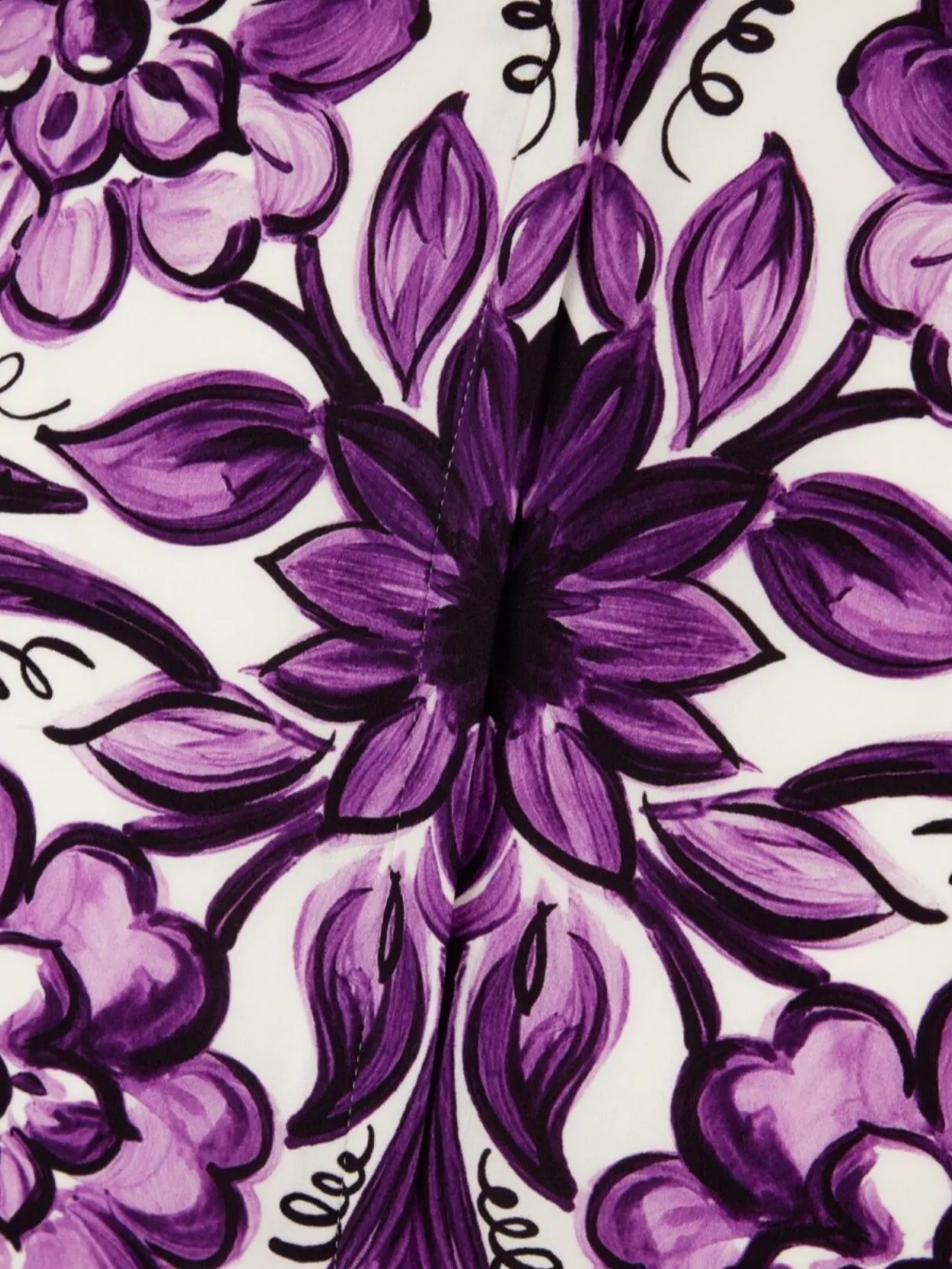 Dolce&Gabbana Floral Print Silk Midi Dress