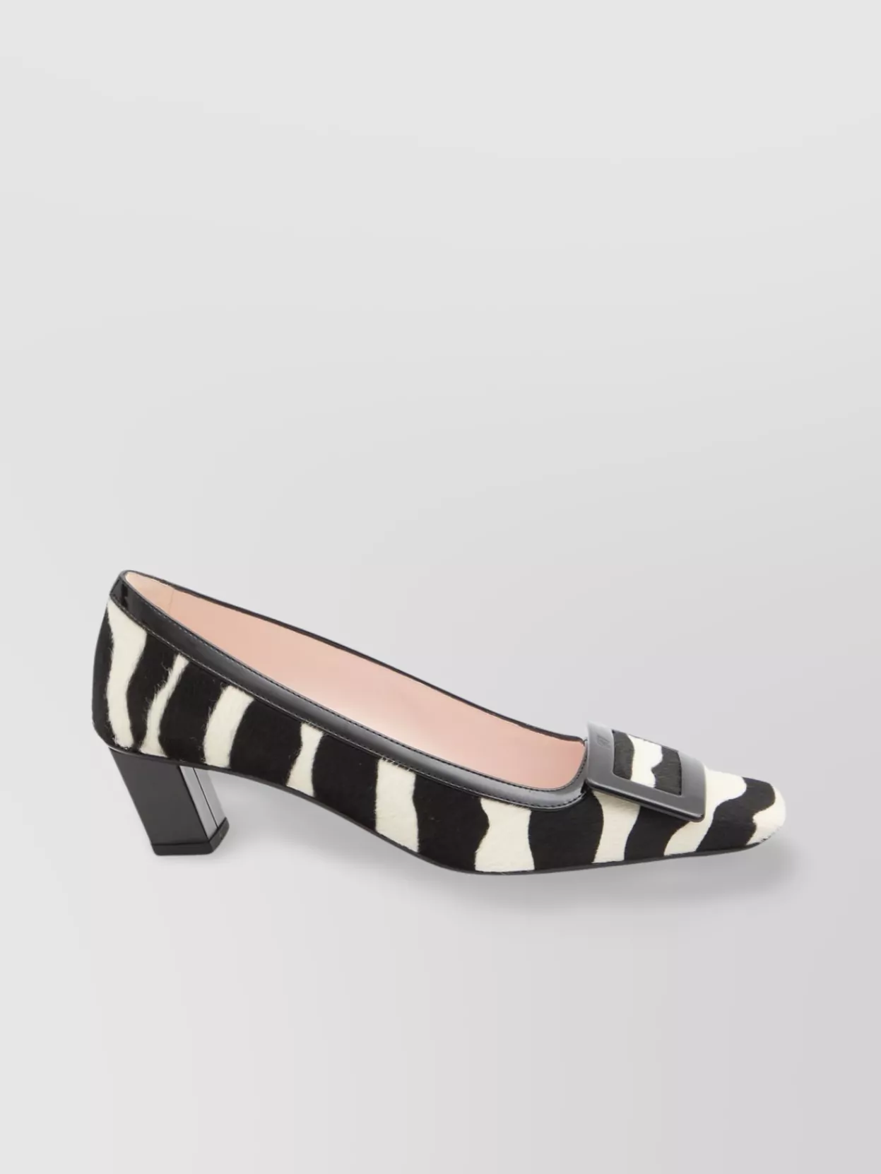 Roger Vivier Pony Zebra Calf Fur Pumps