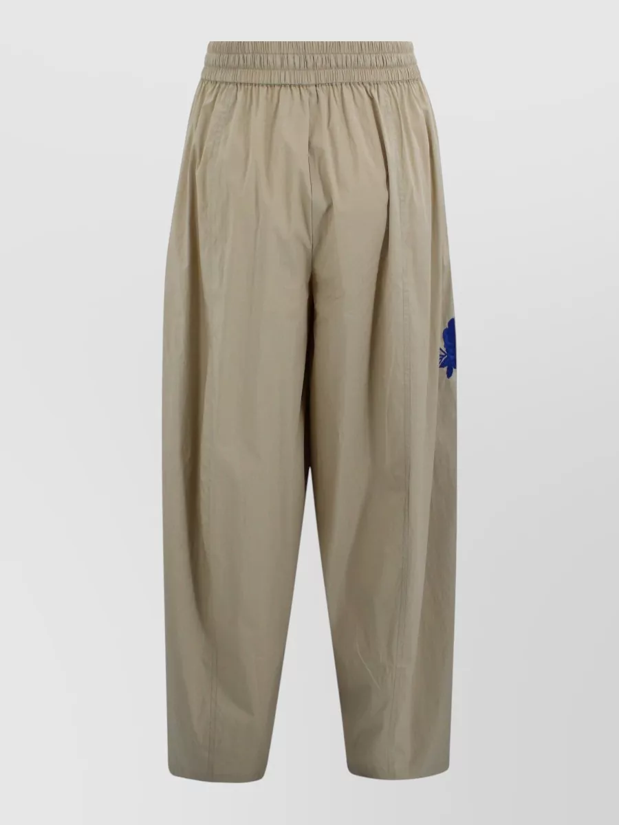 Parosh Embroidered Wide-Leg Trousers