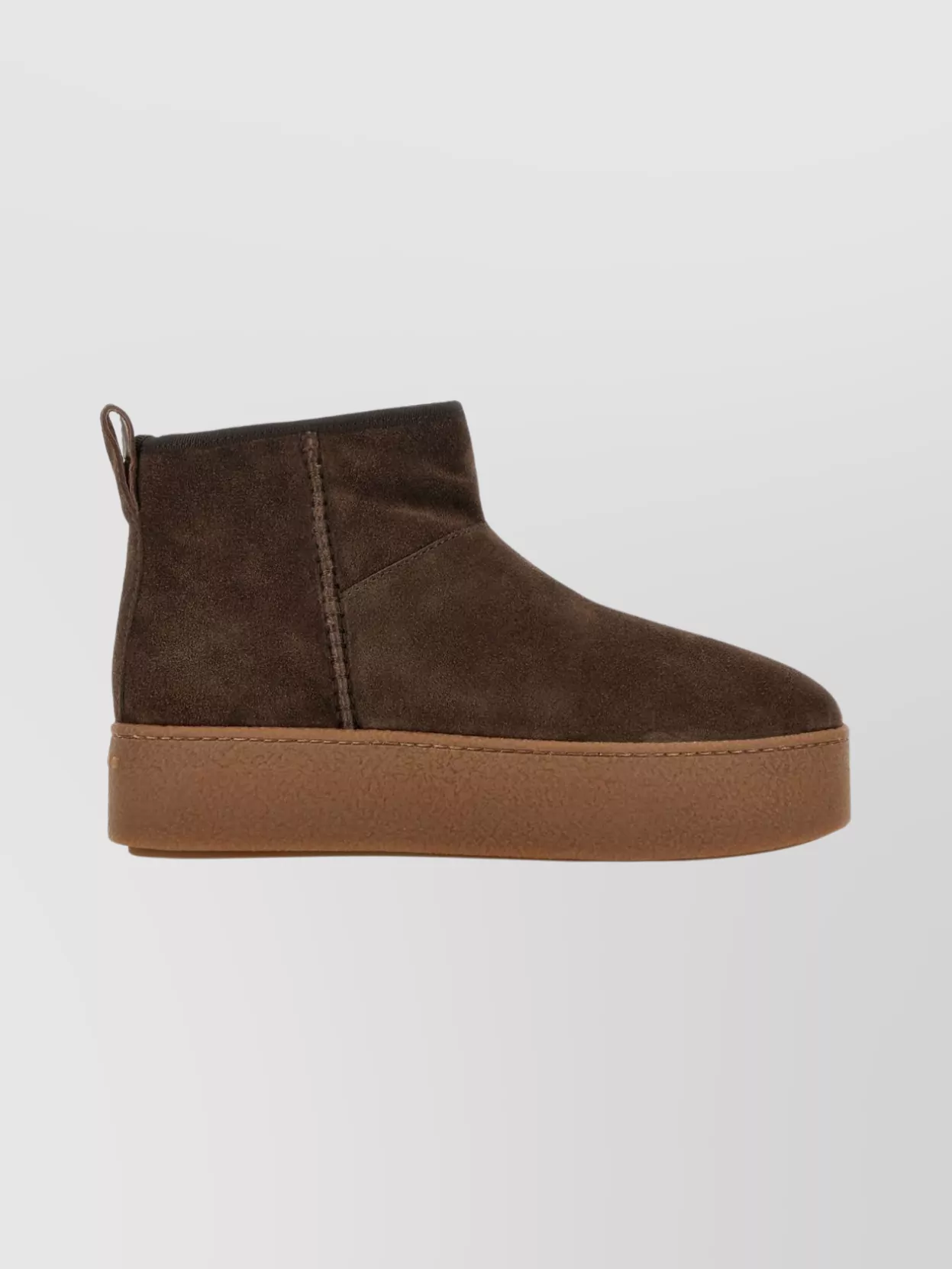 Hogan Ankle Height Platform Boots With Pull Tab