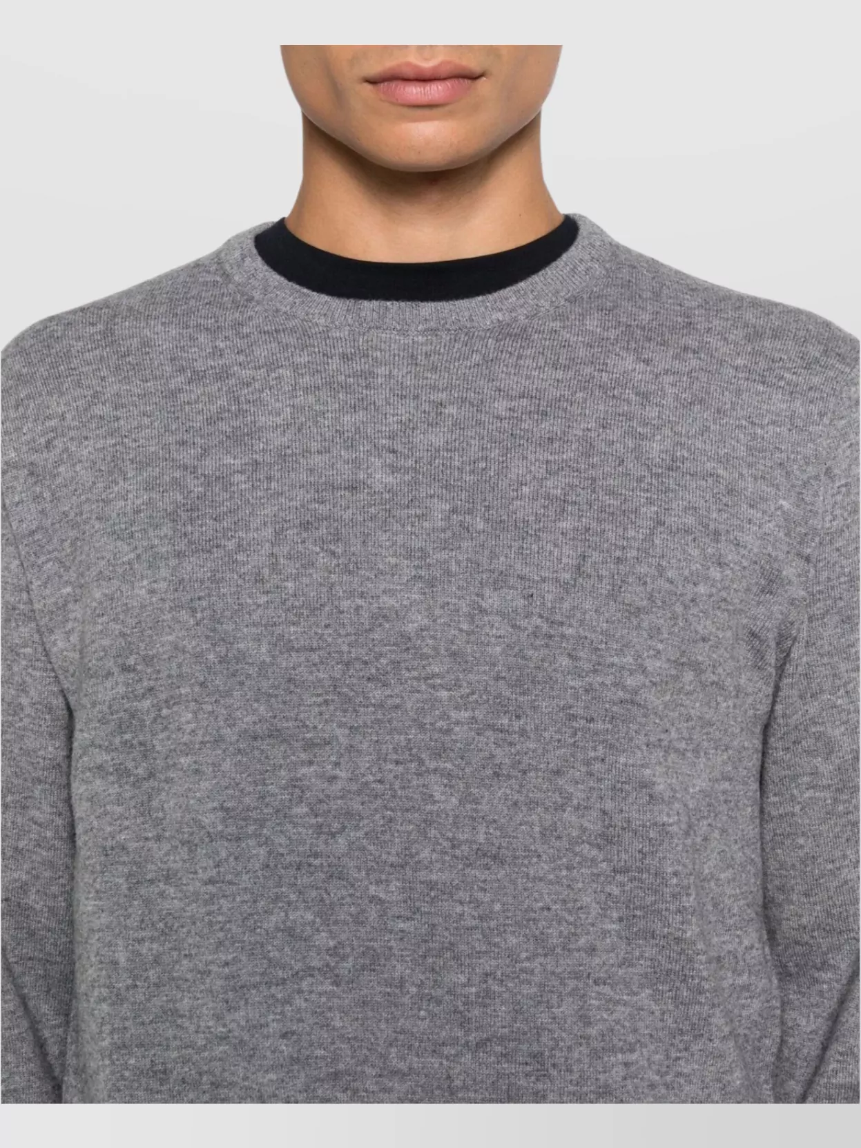 Mc2 Saint Barth Crew Neck Long Sleeve Ribbed Sweater