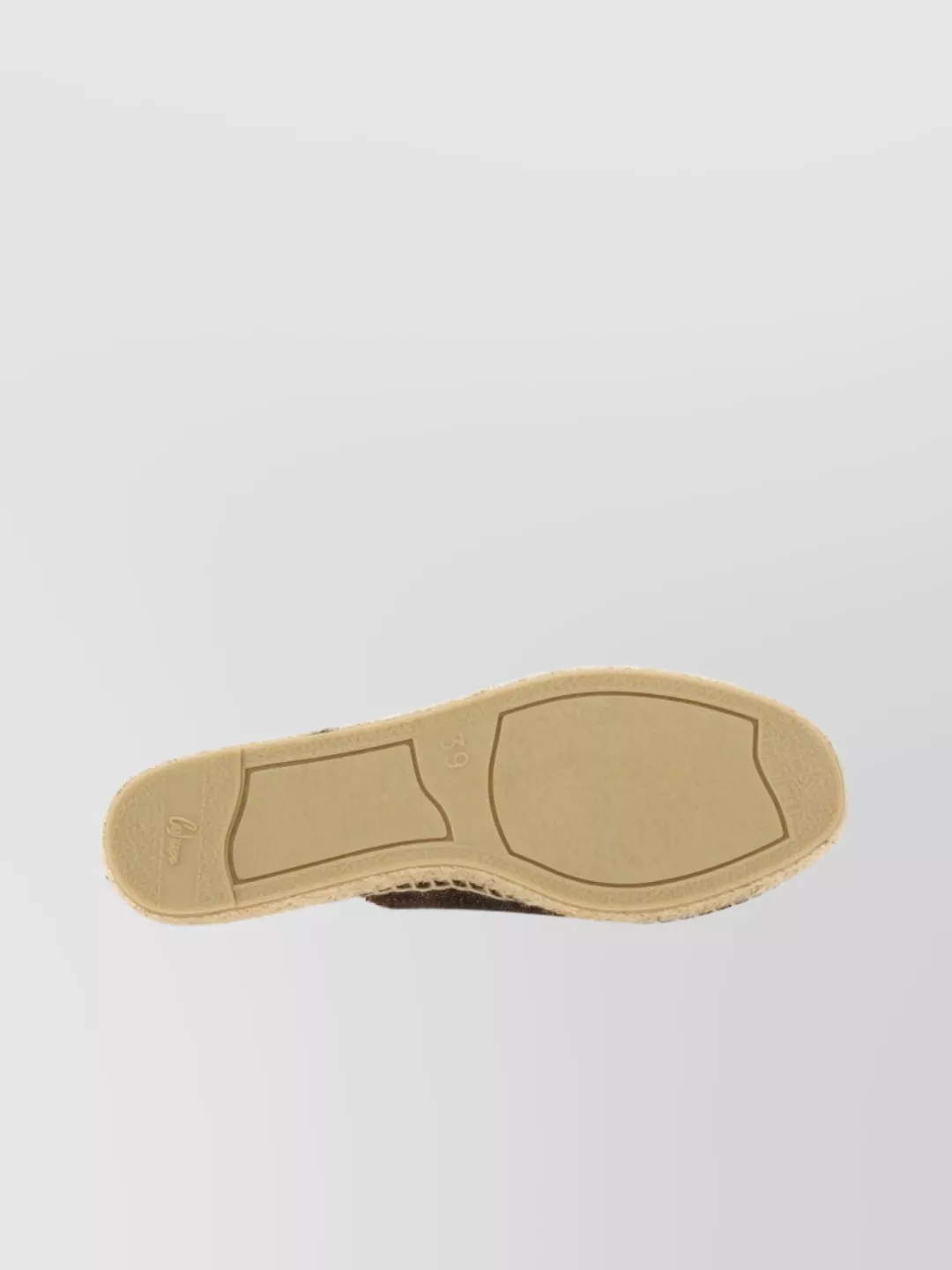Castaner Cross Strap Espadrille Sandal With Frayed Edges
