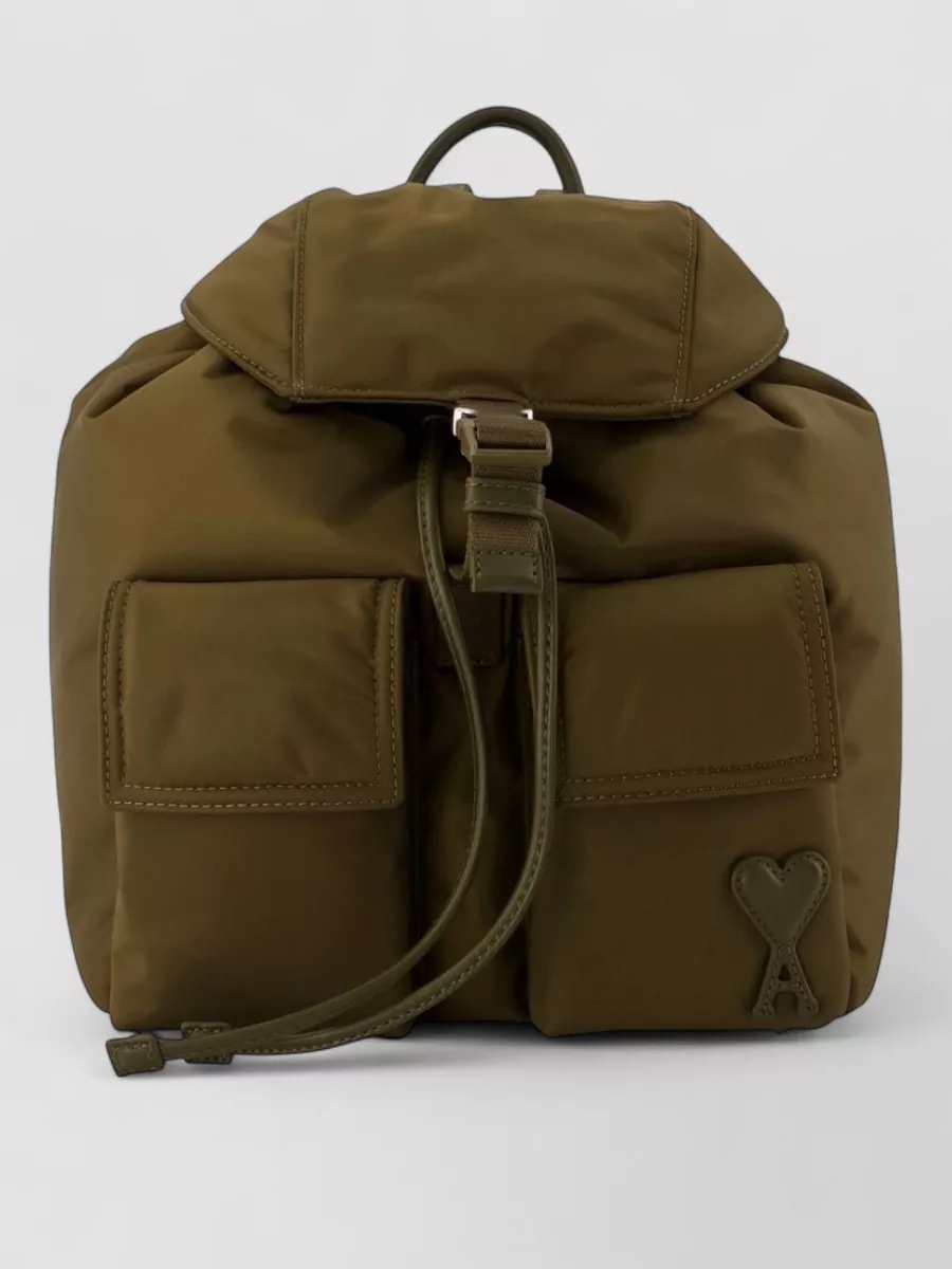 Ami Paris nylon small backpack