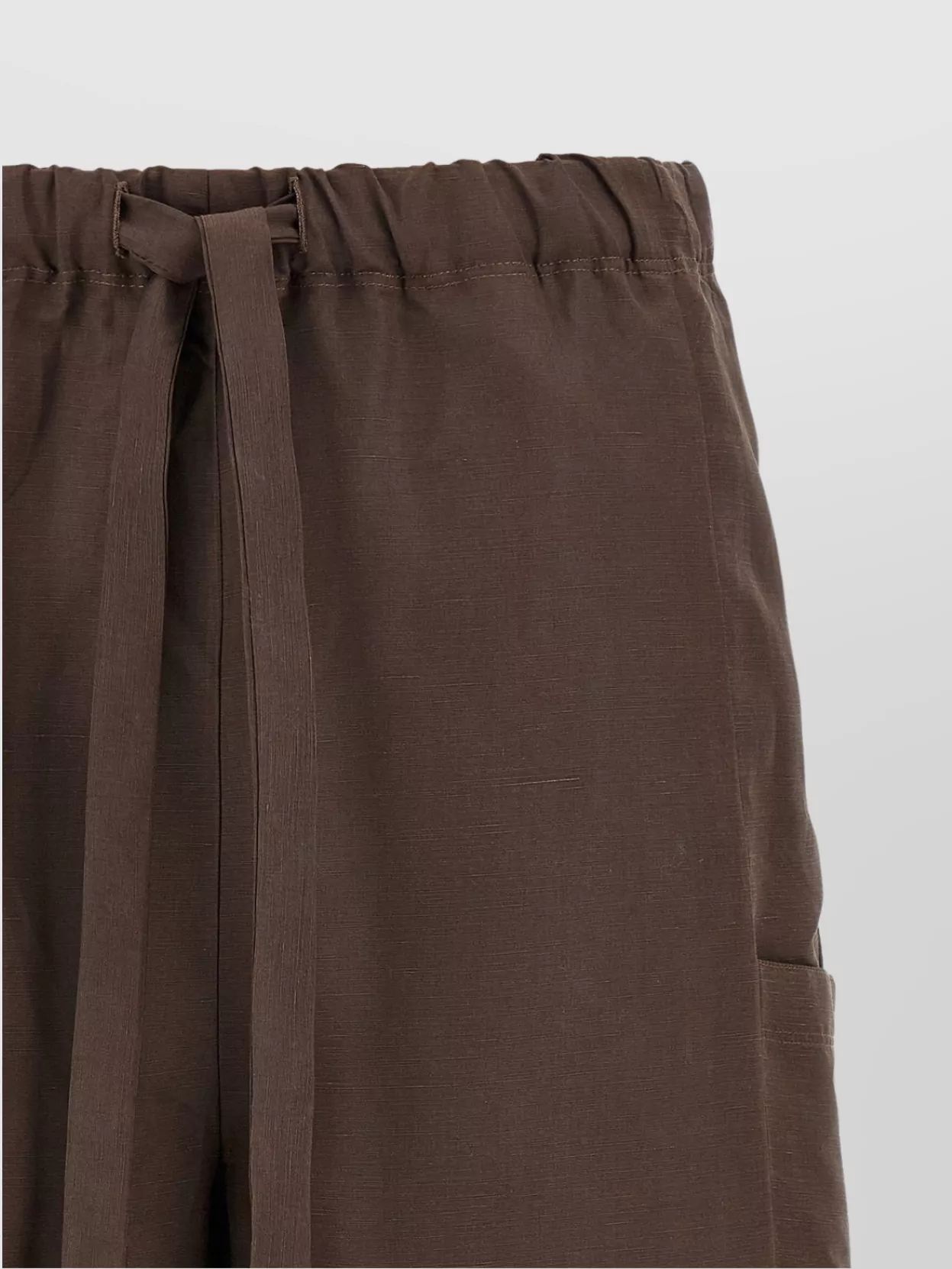 Max Mara Elastic Waistband Bermuda Shorts With Side Pockets