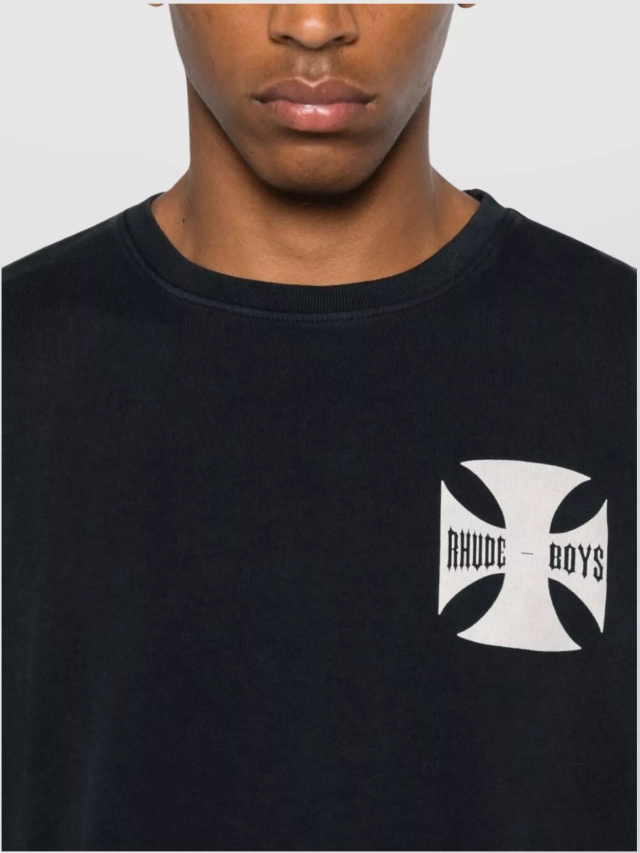 Rhude Crew Neck Graphic Print T-Shirt