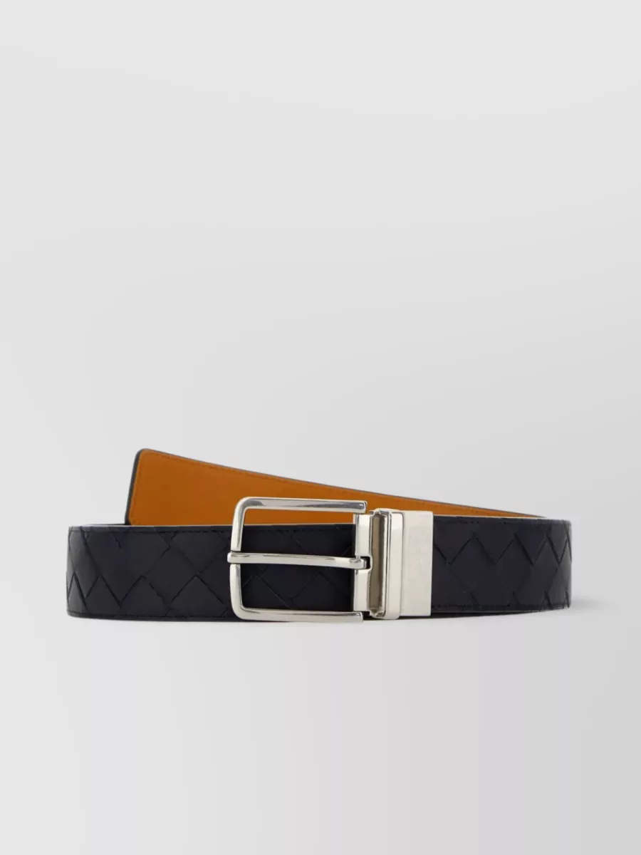 Shop Bottega Veneta Quilted Adjustable Leather Belt In Black