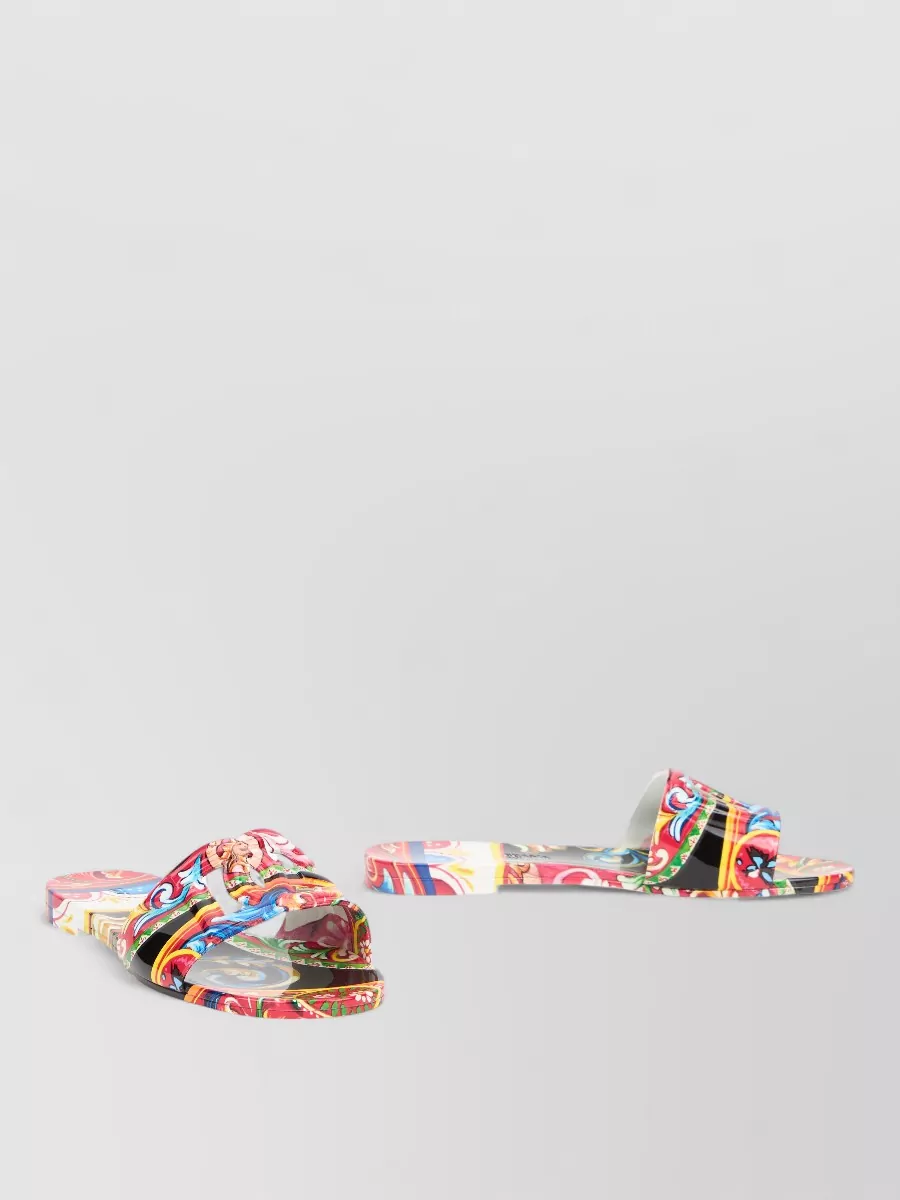 Dolce&Gabbana Printed Rubber Slides