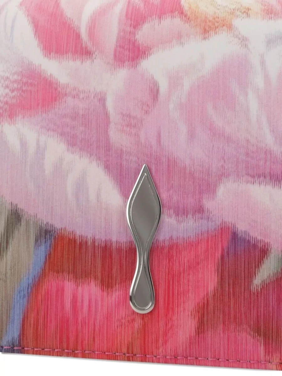 Christian Louboutin Bettina Nylon Floral Print Clutch Bag