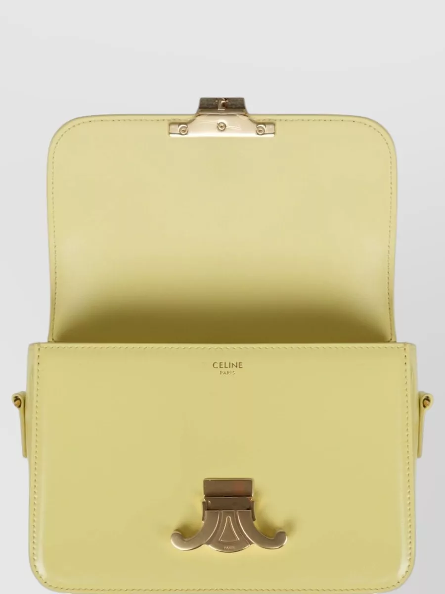 Celine Leather Teen Triomphe Shoulder Bag