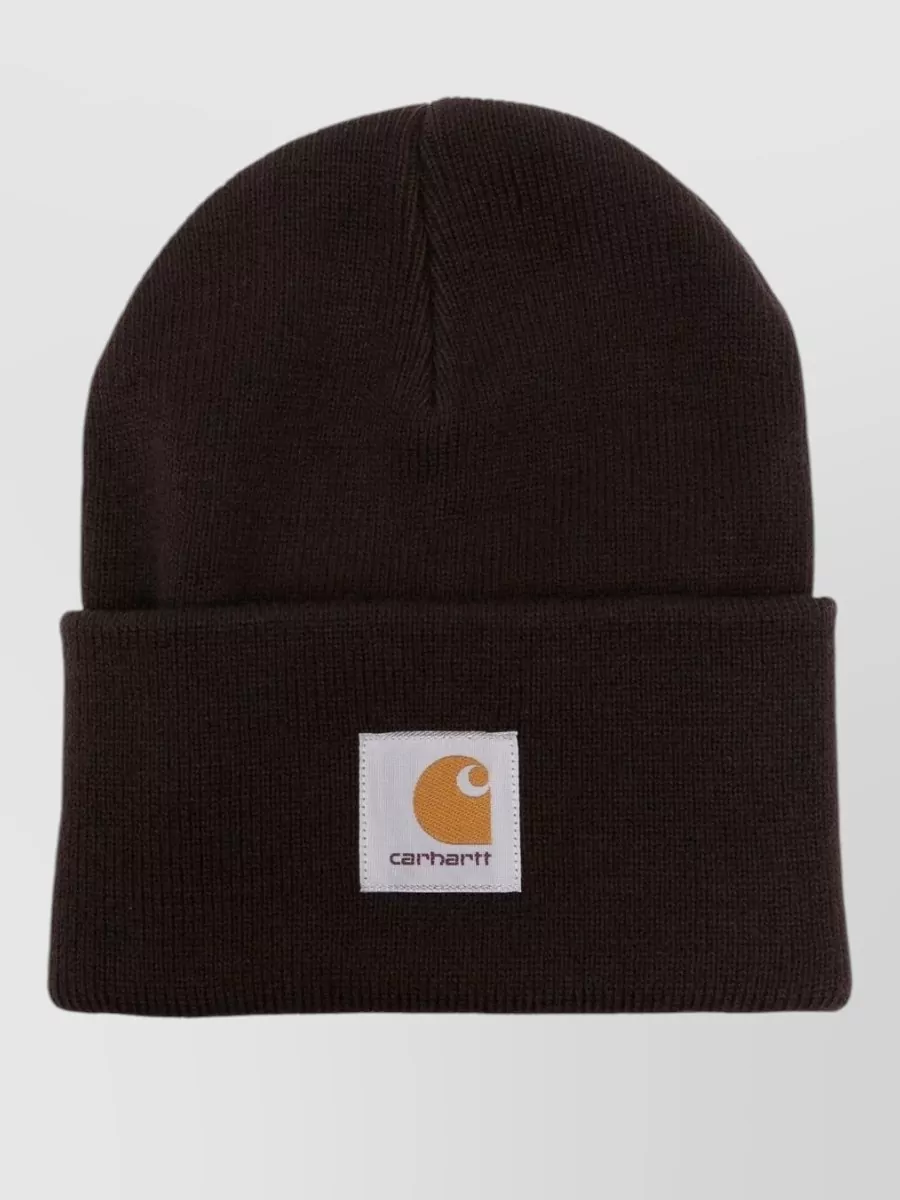 Carhartt Wip logo-embroidered knitted beanie